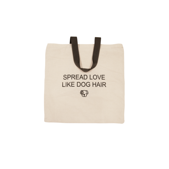 Dog Hairs carrier bag in beige