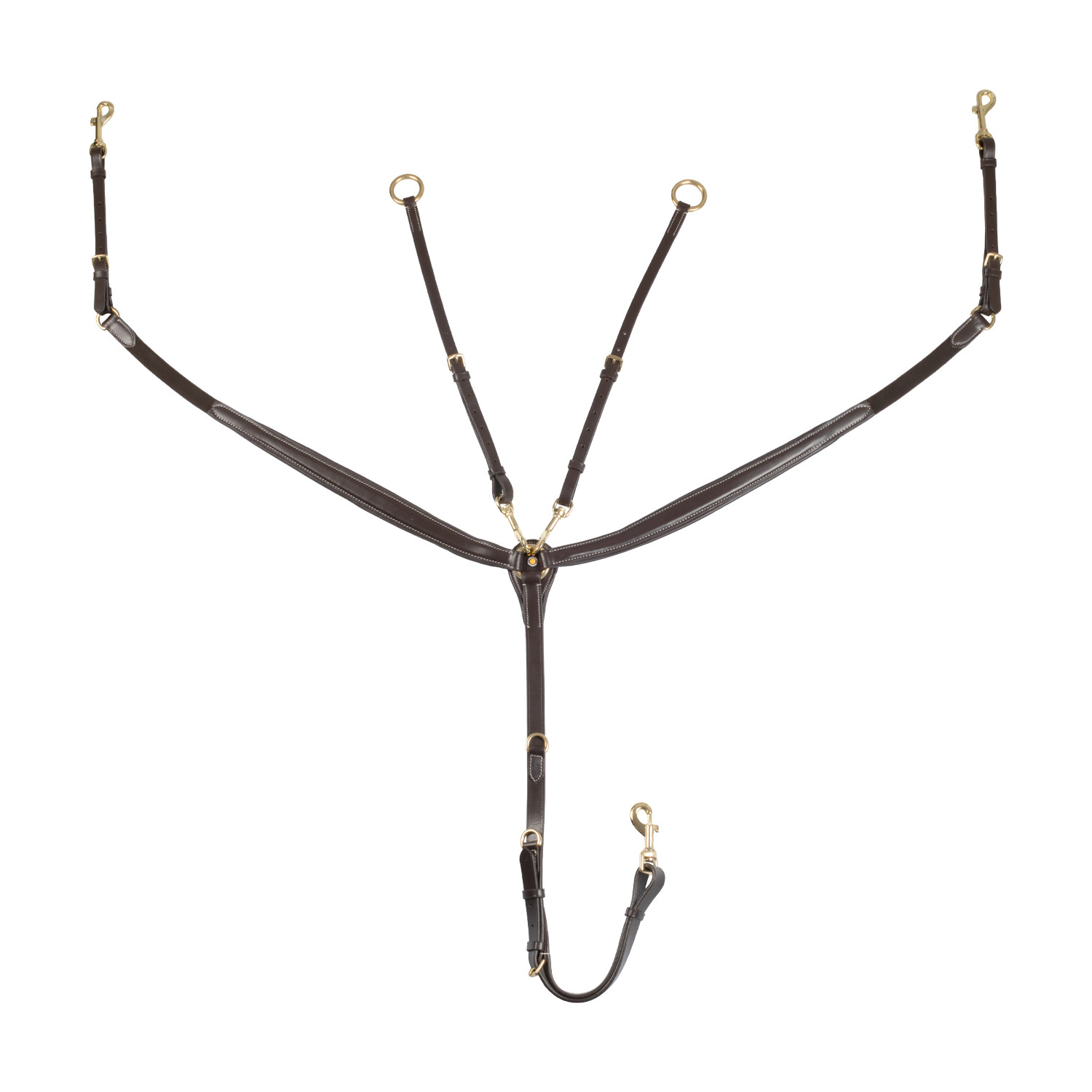 Vorderzeug mit Leder-Gabel und Stahlschnallen NEW