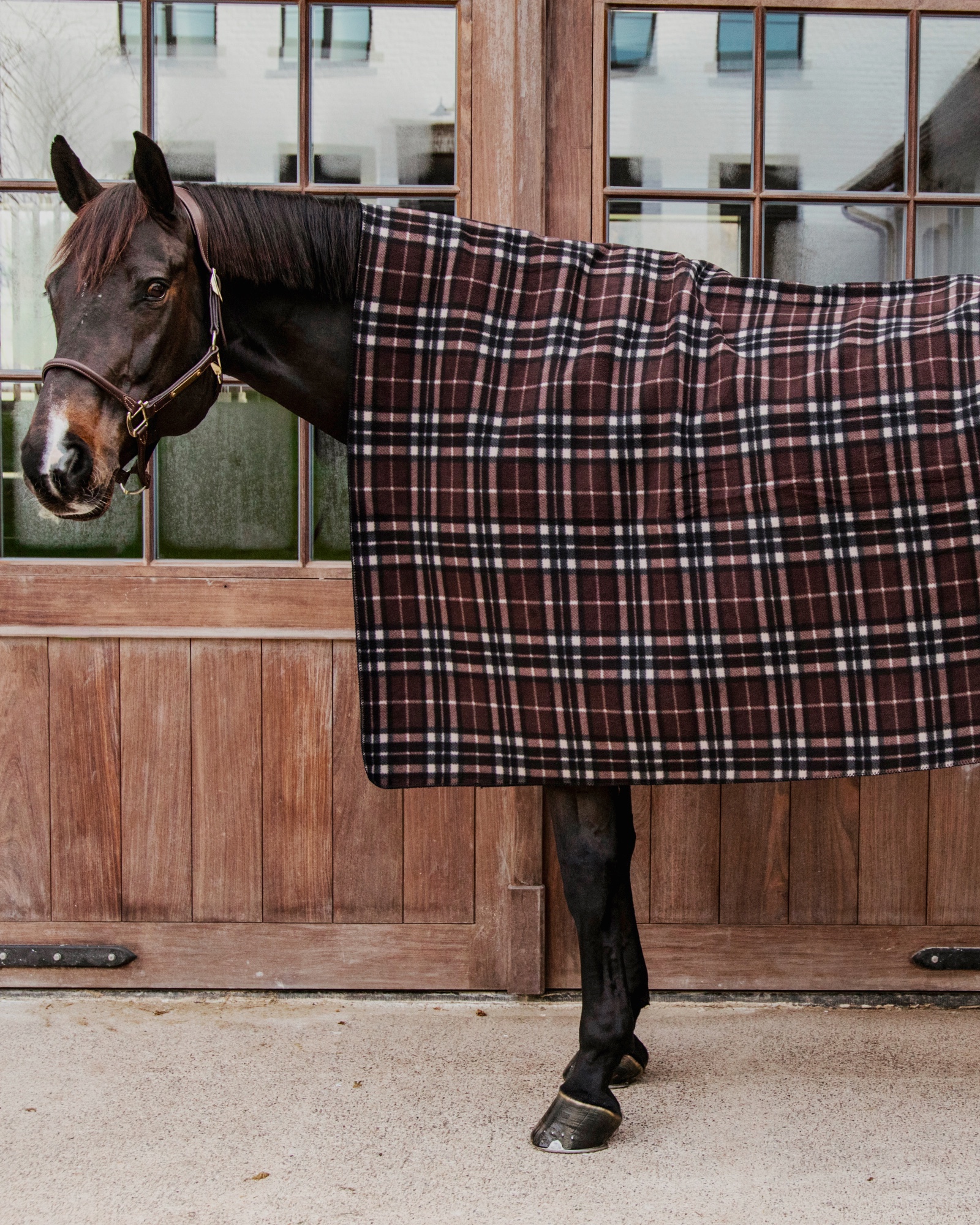 Fleece blanket Square Check Printing Heavy 210x200 cm