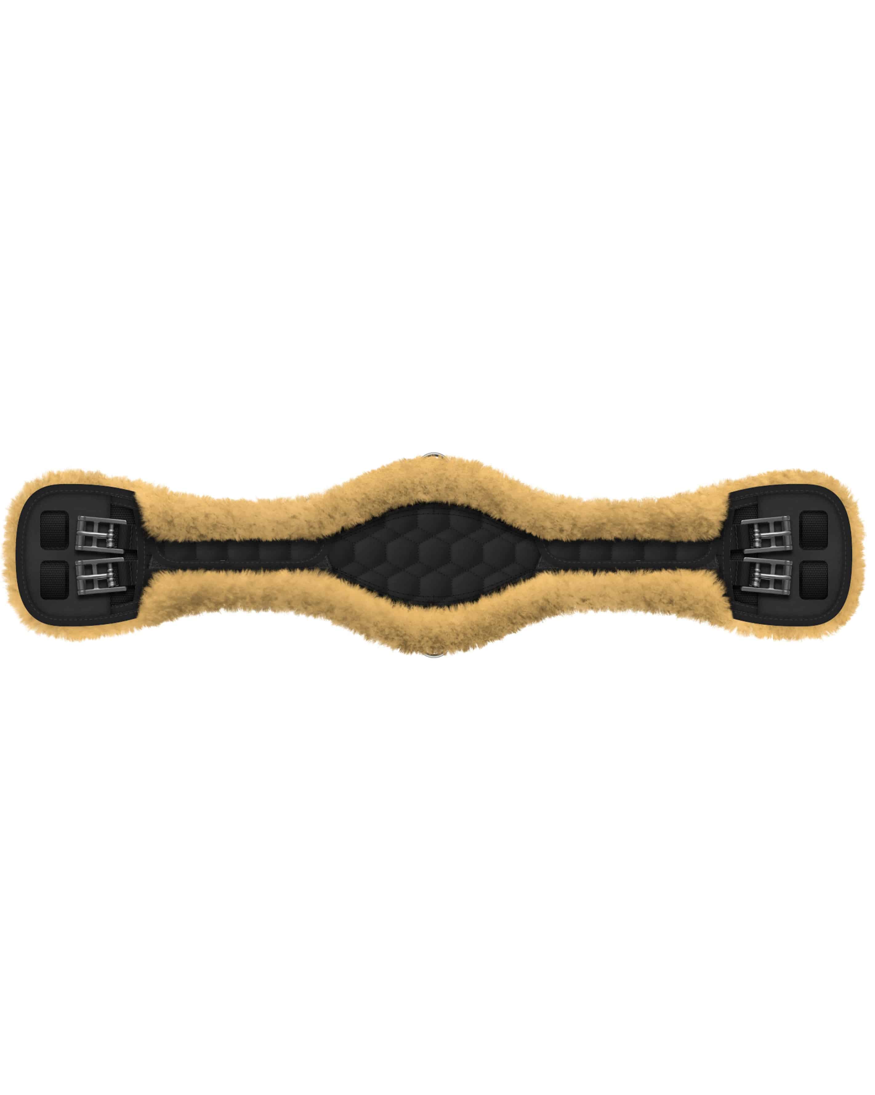 Short girth elastic anatomic with lambskin