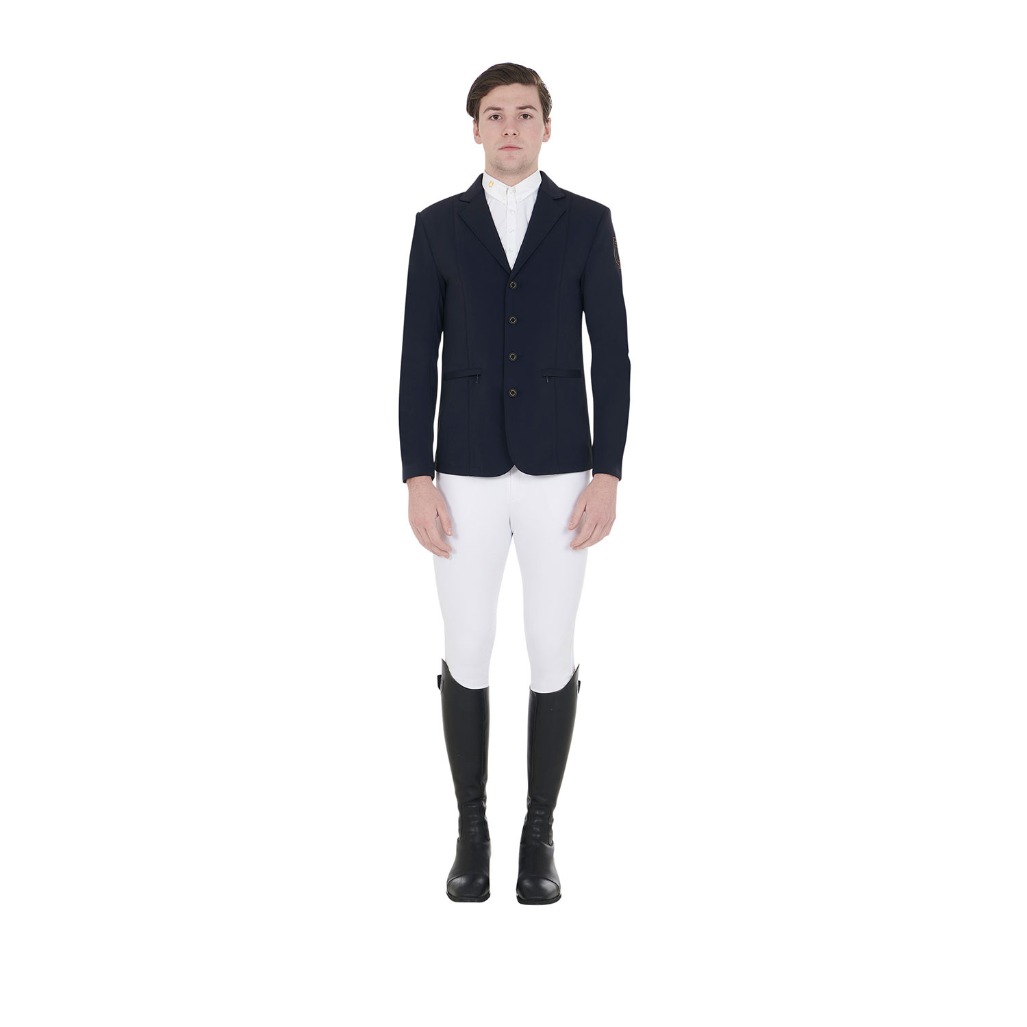 Turnierjacket für Herren mit kontrastfarbenem, gesticktem Logo