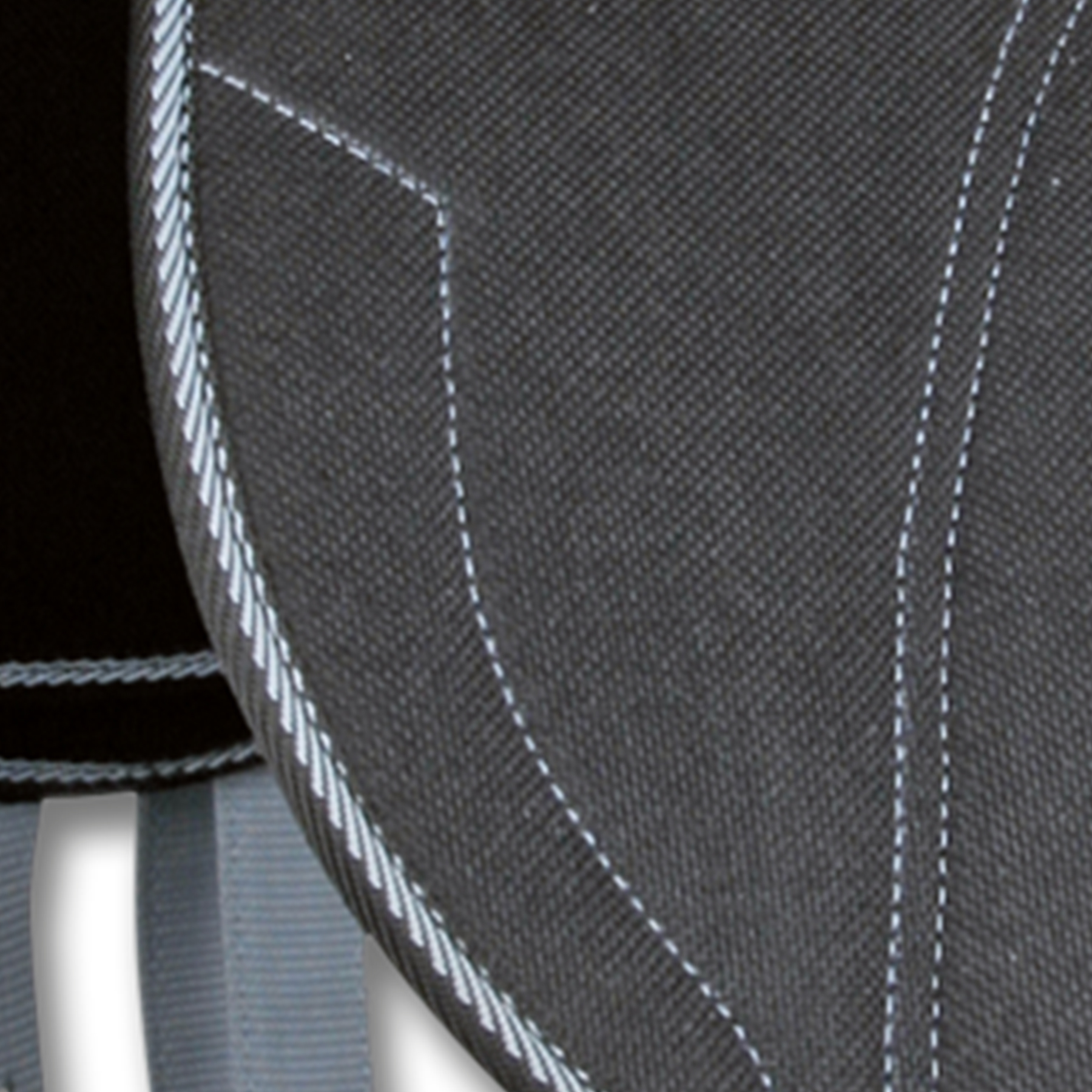 Coussin d’équitation pour enfant, noir-gris