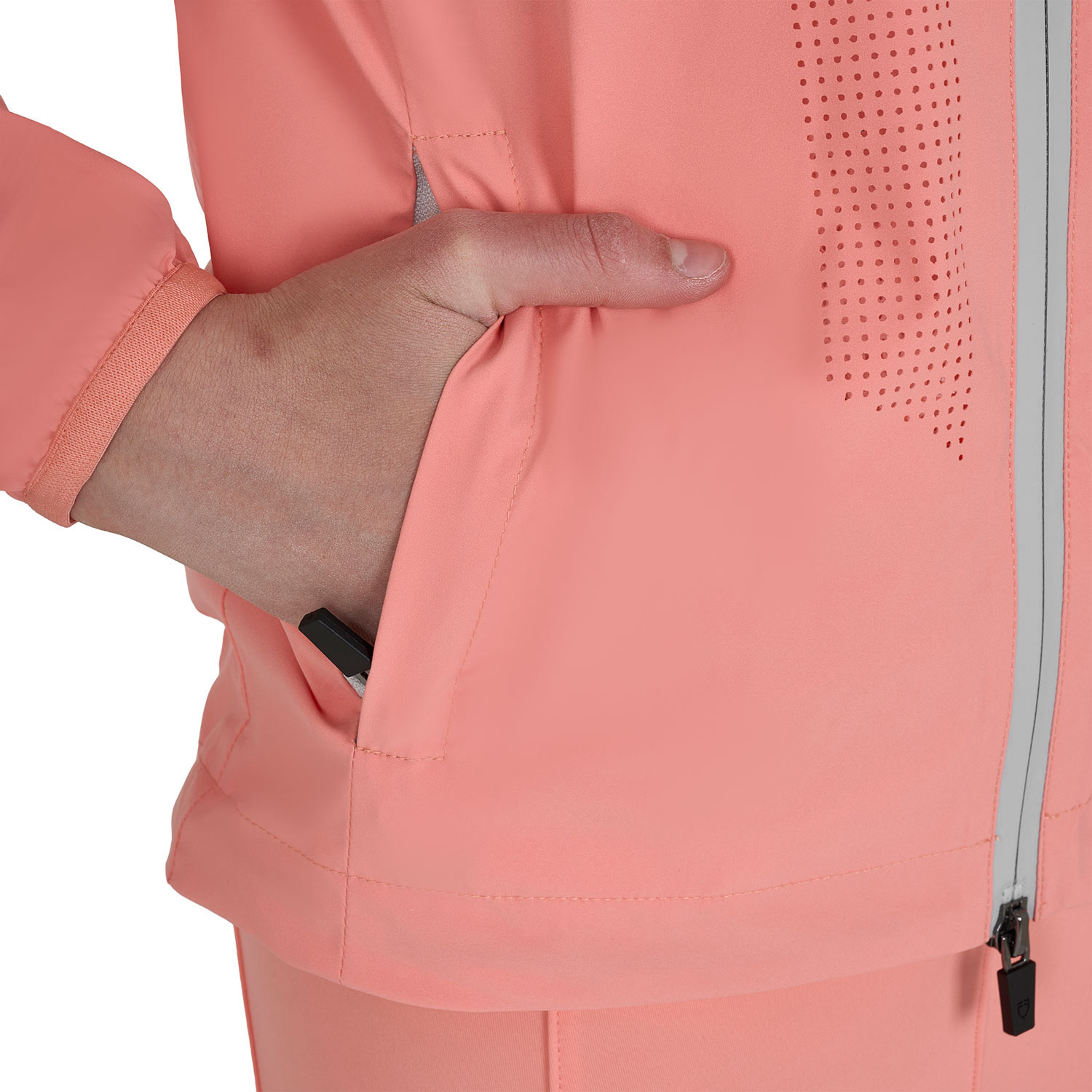 Kinder-Softshelljacke Unisex mit Rückenlogo