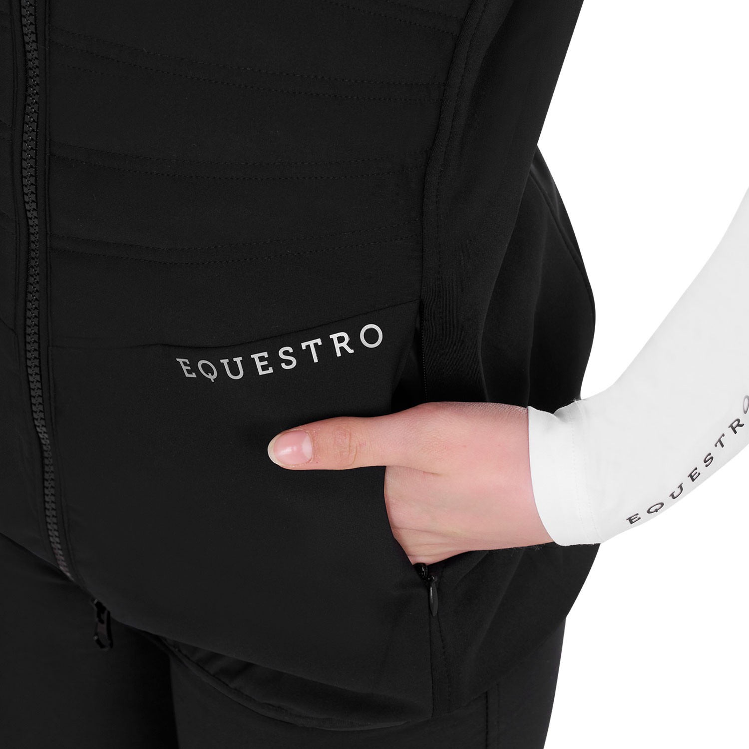 Mädchen-Weste Slim Fit aus Funktionsmaterial