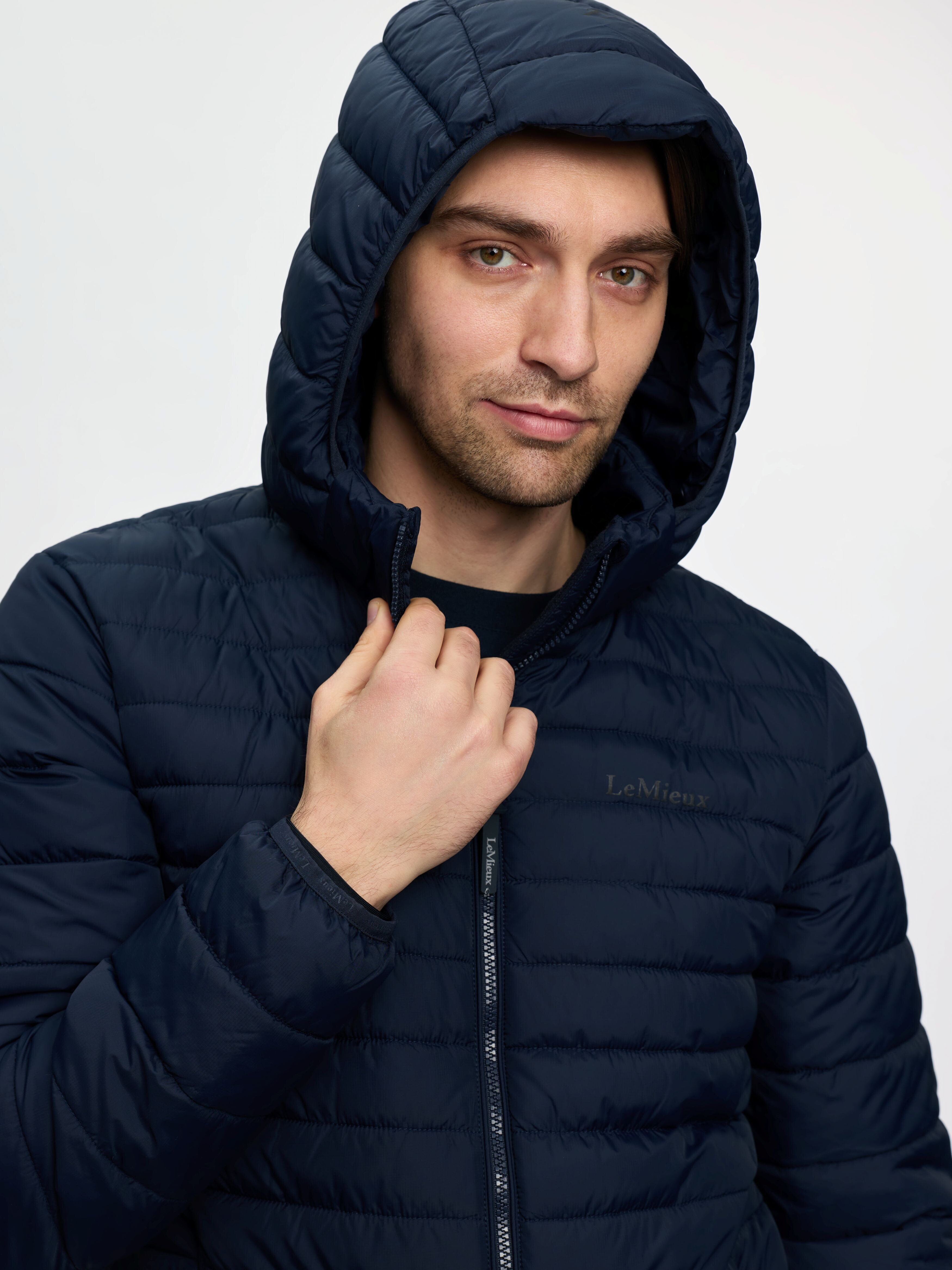 Herren Steppjacke mit Kapuze