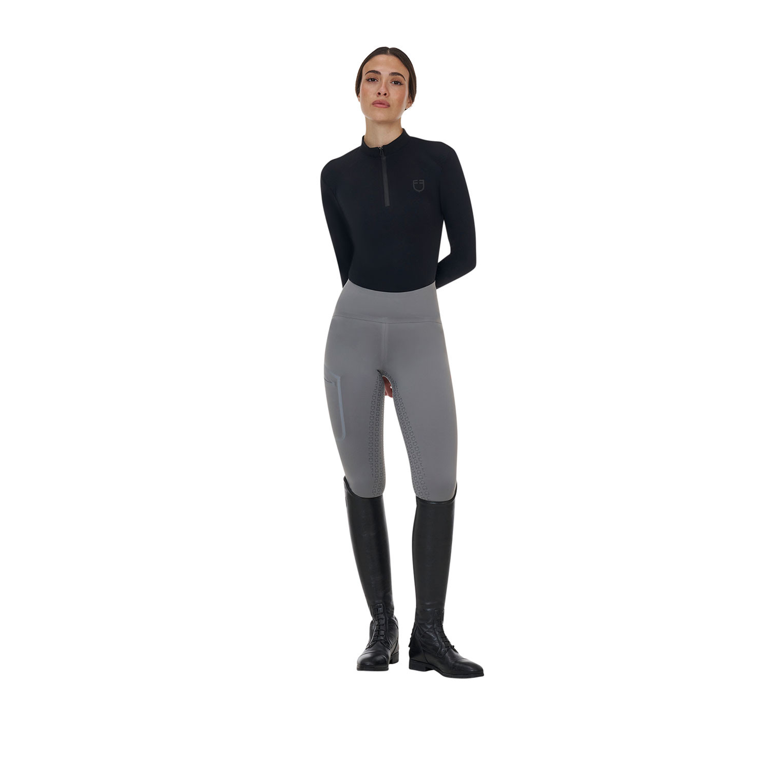 Damen-Reitleggings mit hohem Bund und Vollbesatz