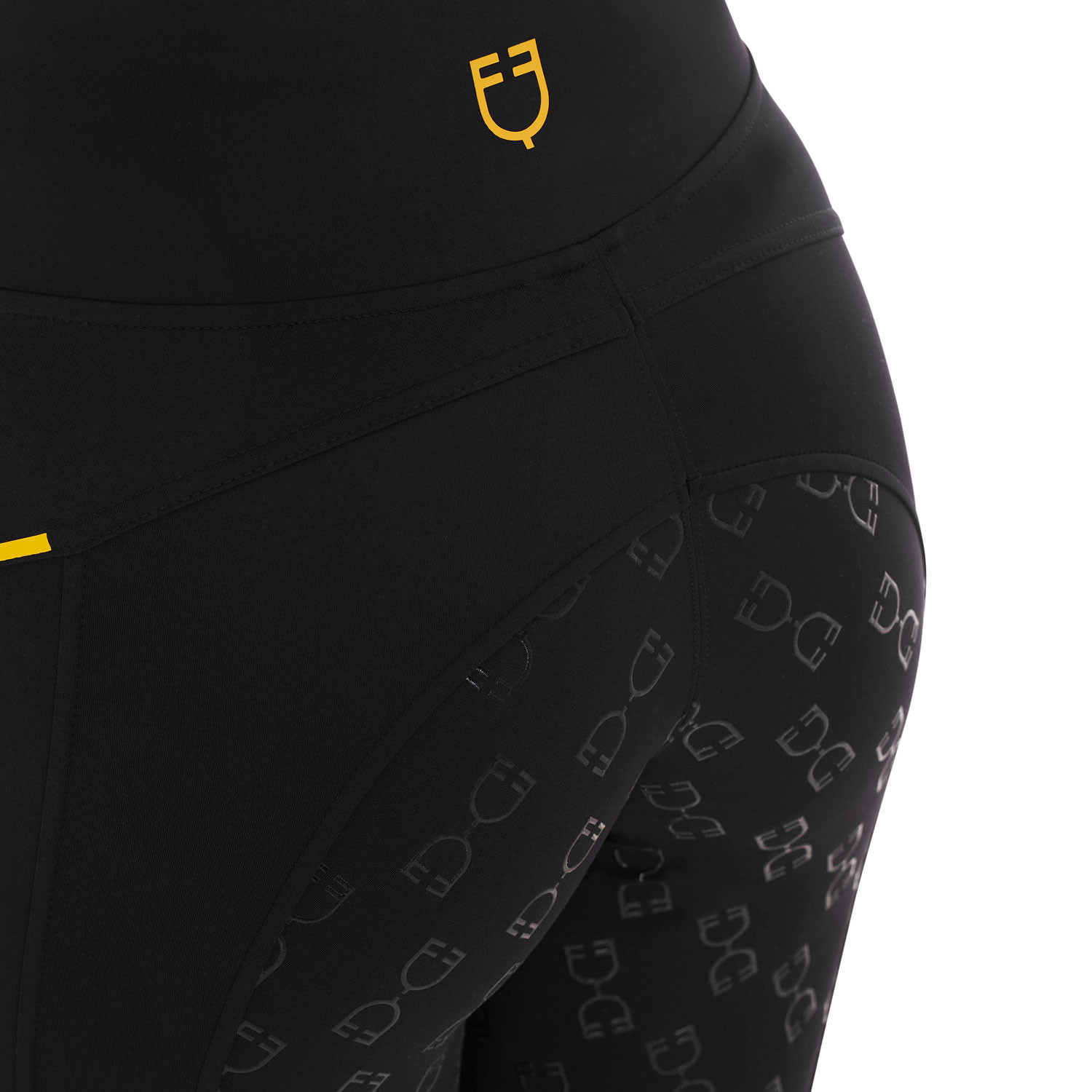 Schmale Damen-Leggings mit Micro-Mesh-Einsätzen