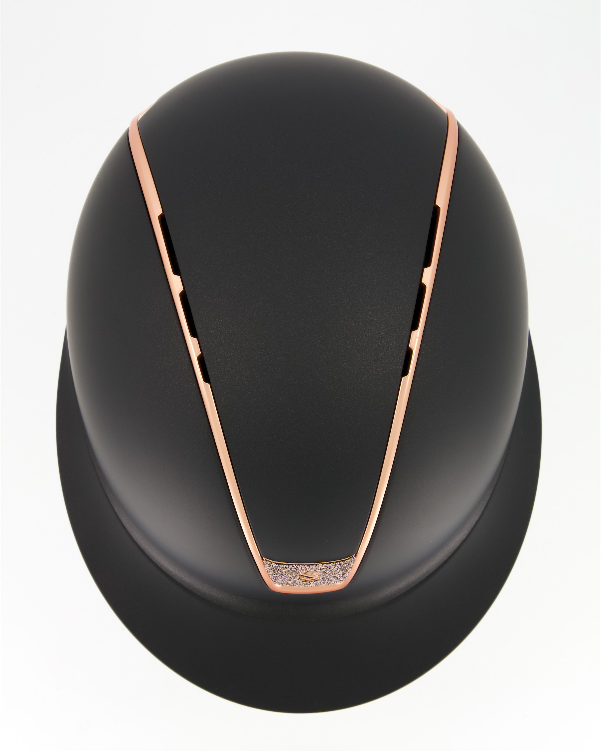 Reithelm 2.0 Miss Shield Shadowmatt Black Trim Matt PinkGold Blason Crystal Fabric Pink Gold in schwarz