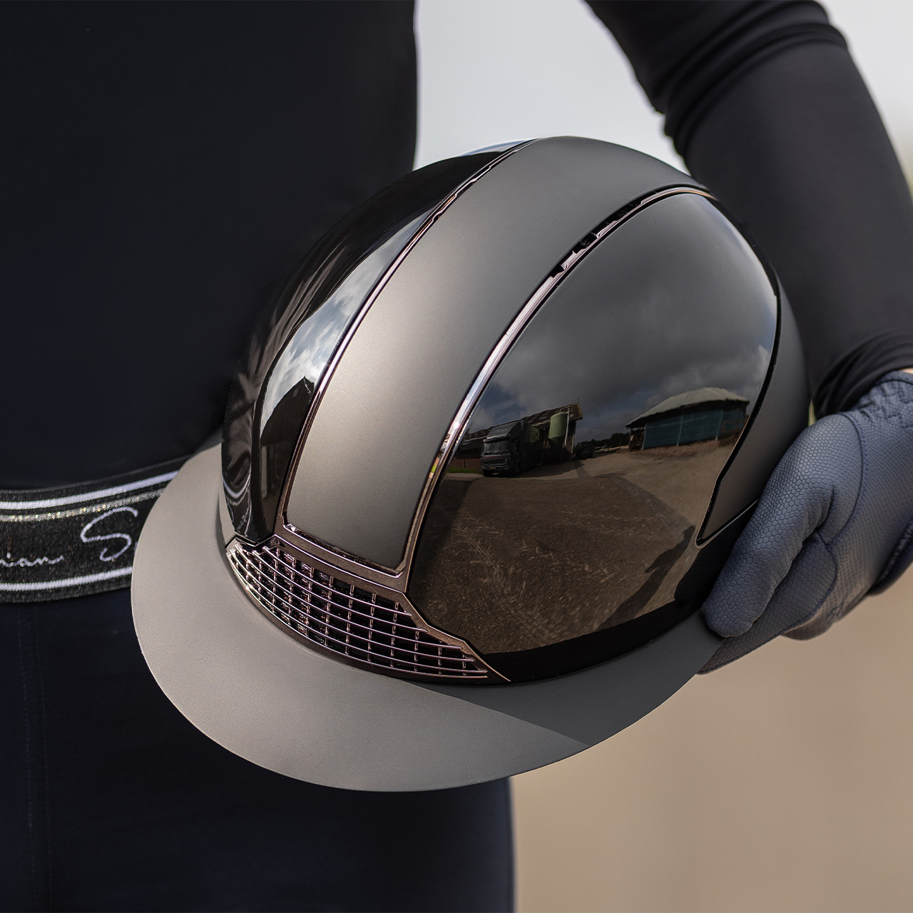 Riding helmet Miami polo visor