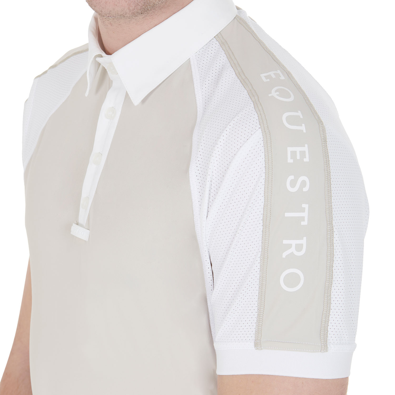Schmal geschnittenes Turnier-Poloshirt für Herren mit vier Knöpfen