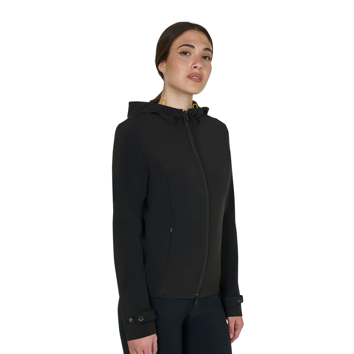 Schmal geschnittene Softshelljacke für Damen mit winddichtem Reißverschluss
