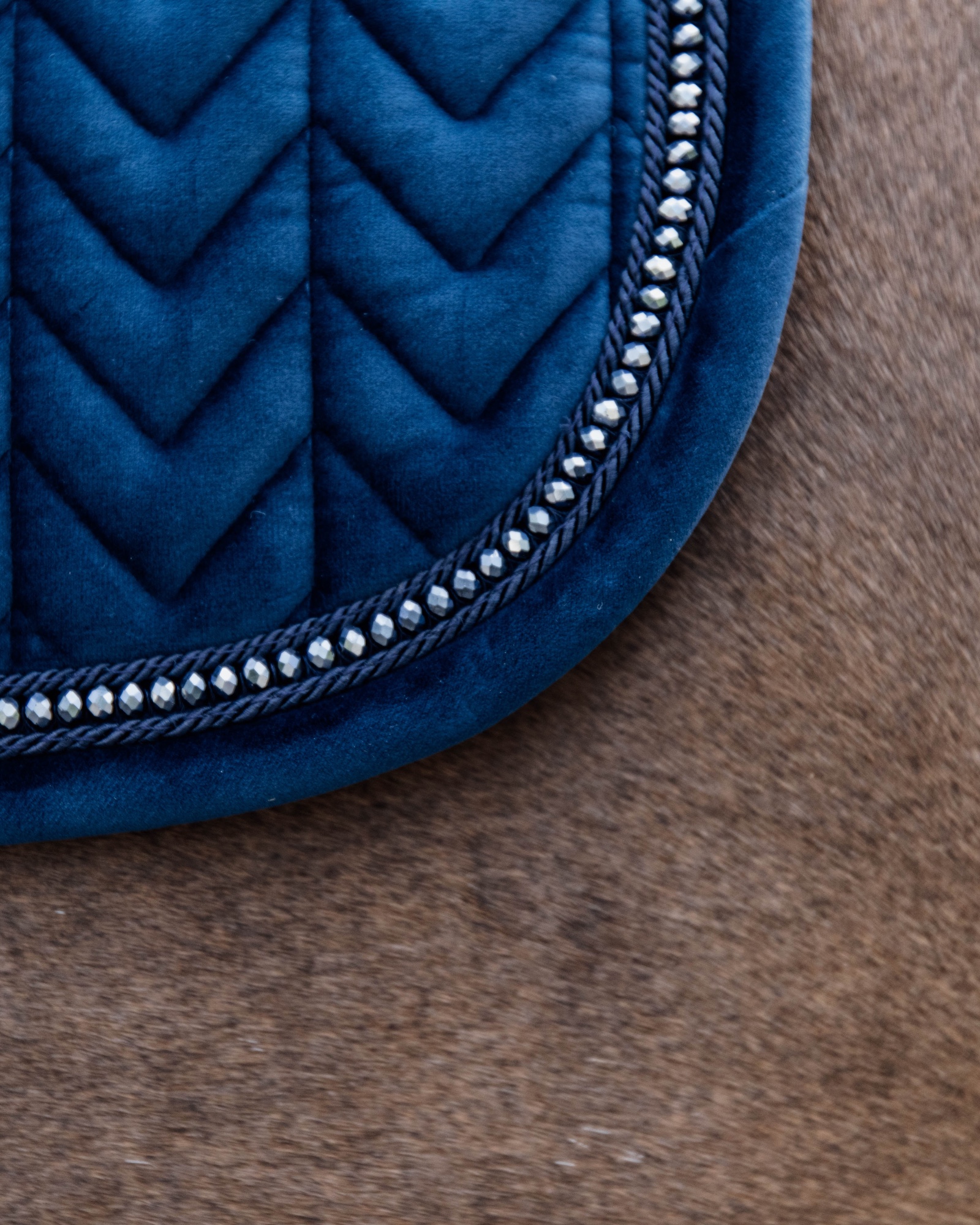 Dressage saddle pad Velvet Pearls