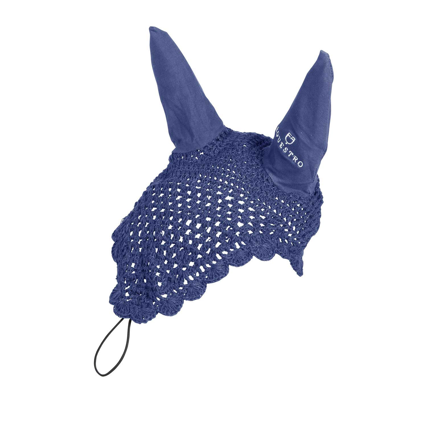 Gestrickte Fliegenhaube mit elastischem Stirnriemen