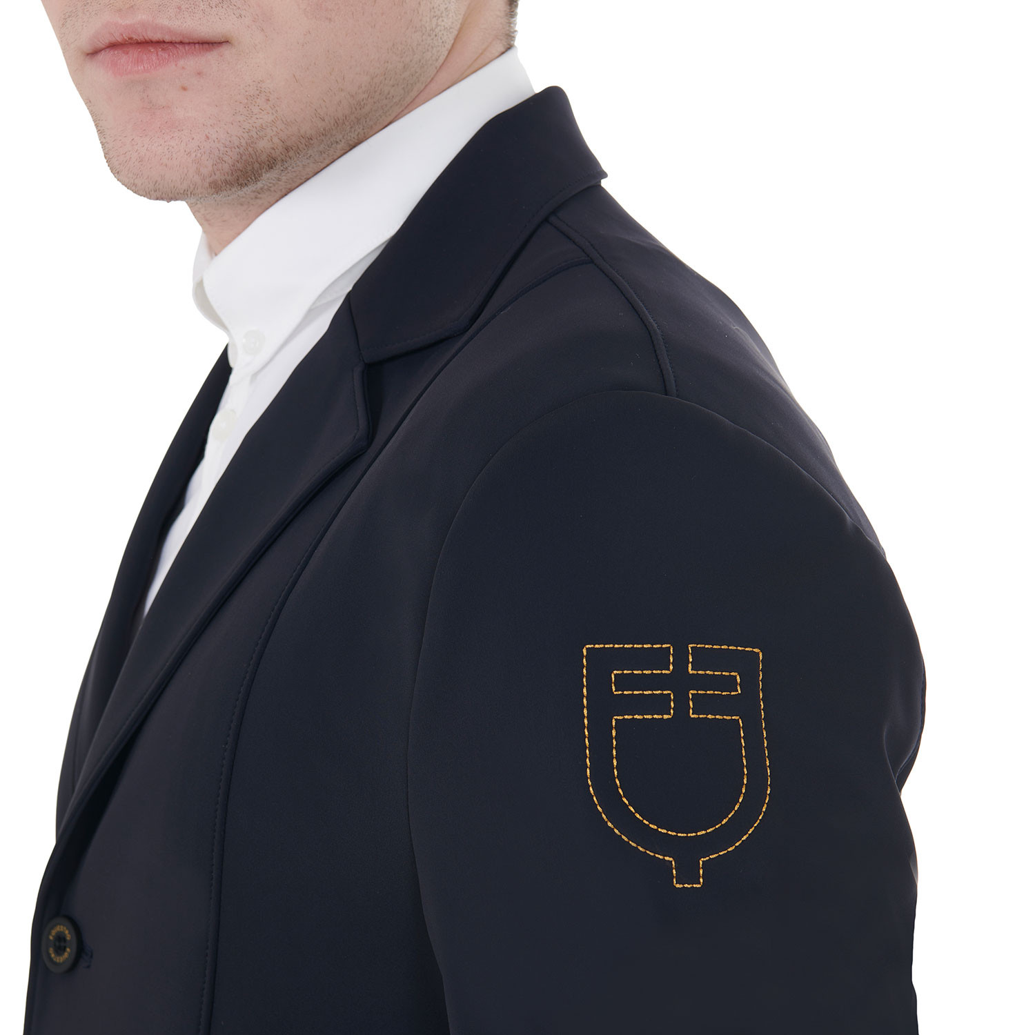 Turnierjacket für Herren mit kontrastfarbenem, gesticktem Logo