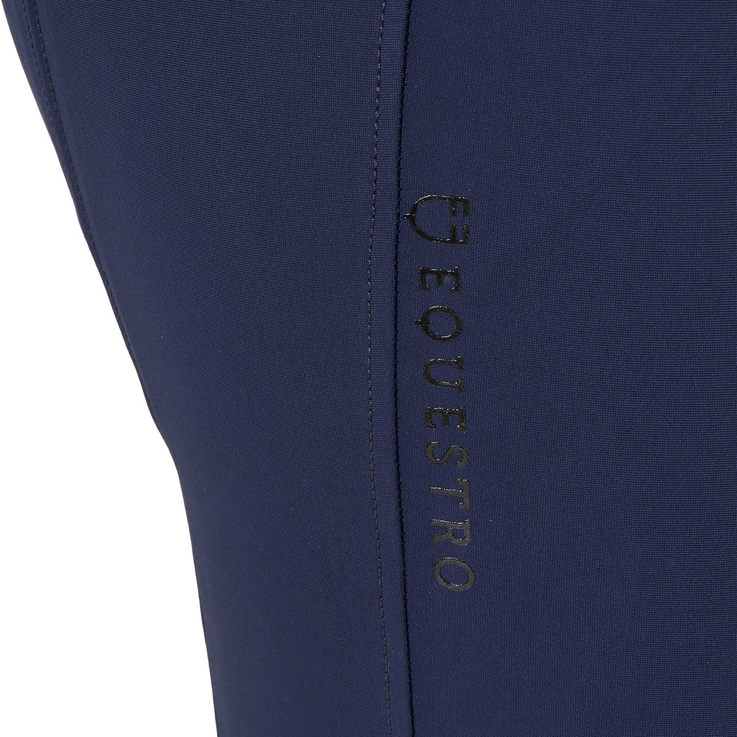 Damen-Reithose mit hohem Bund, Kniebesatz und Fleecefutter