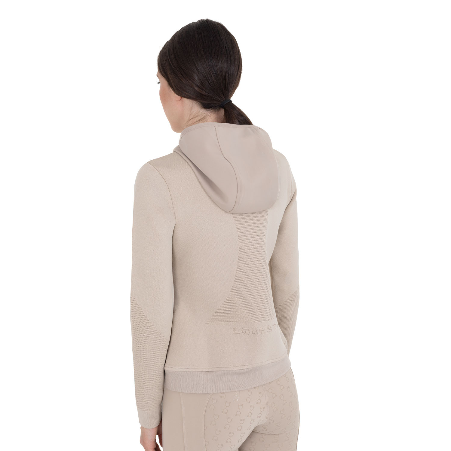 Technisches Kapuzensweatshirt für Damen mit Micro-Mesh-Einsätzen