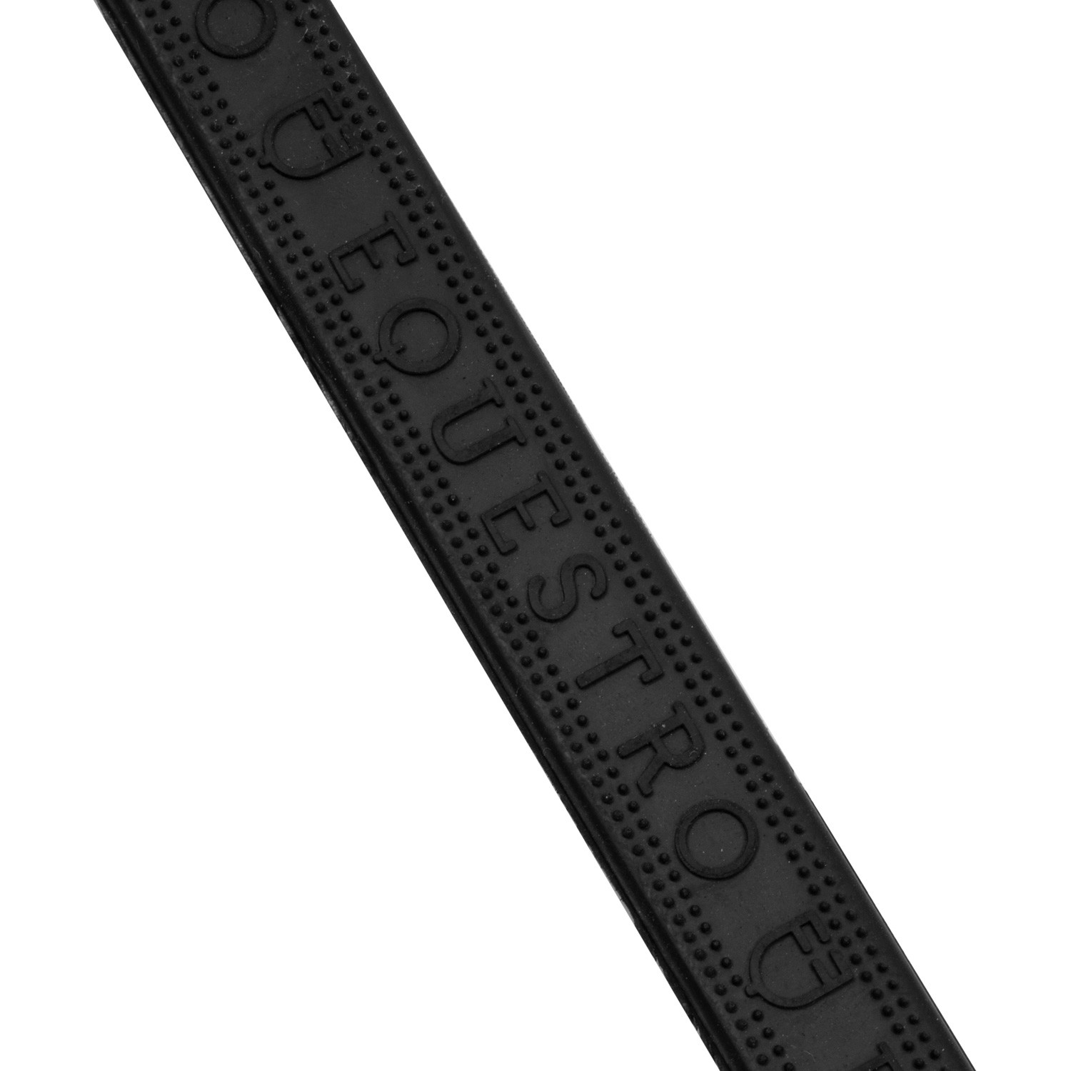 Leder-Gummi-Zügel schwarze Beschläge