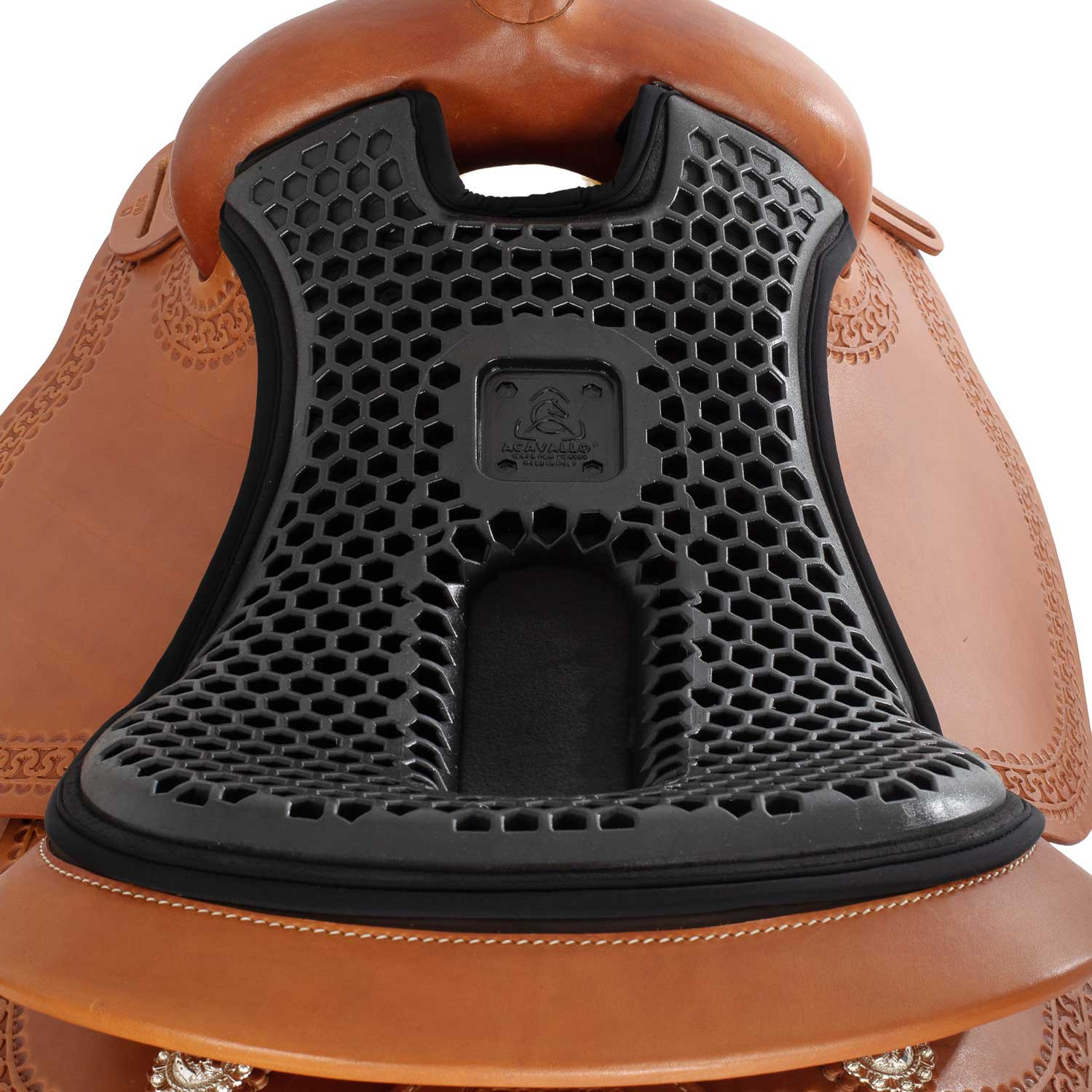 Western-zitkussen Ortho-Coccyx hexagonaal Gel-out Dri-lex 20mm