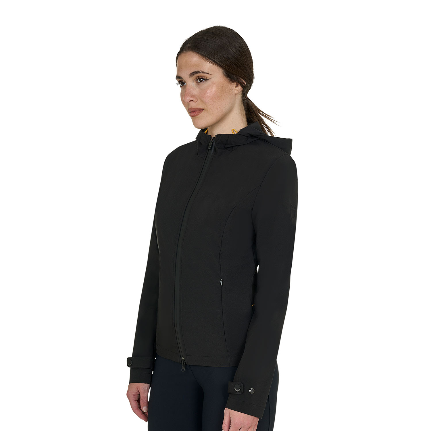 Schmal geschnittene Softshelljacke für Damen mit winddichtem Reißverschluss