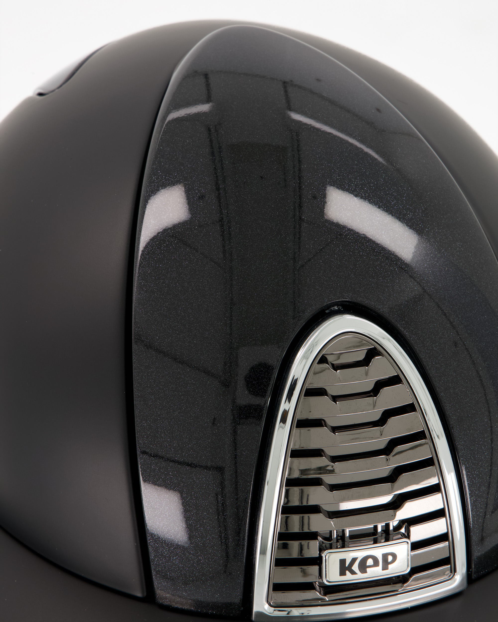 Reithelm Cromo 2.0 Textile/Diamond Polo in schwarz