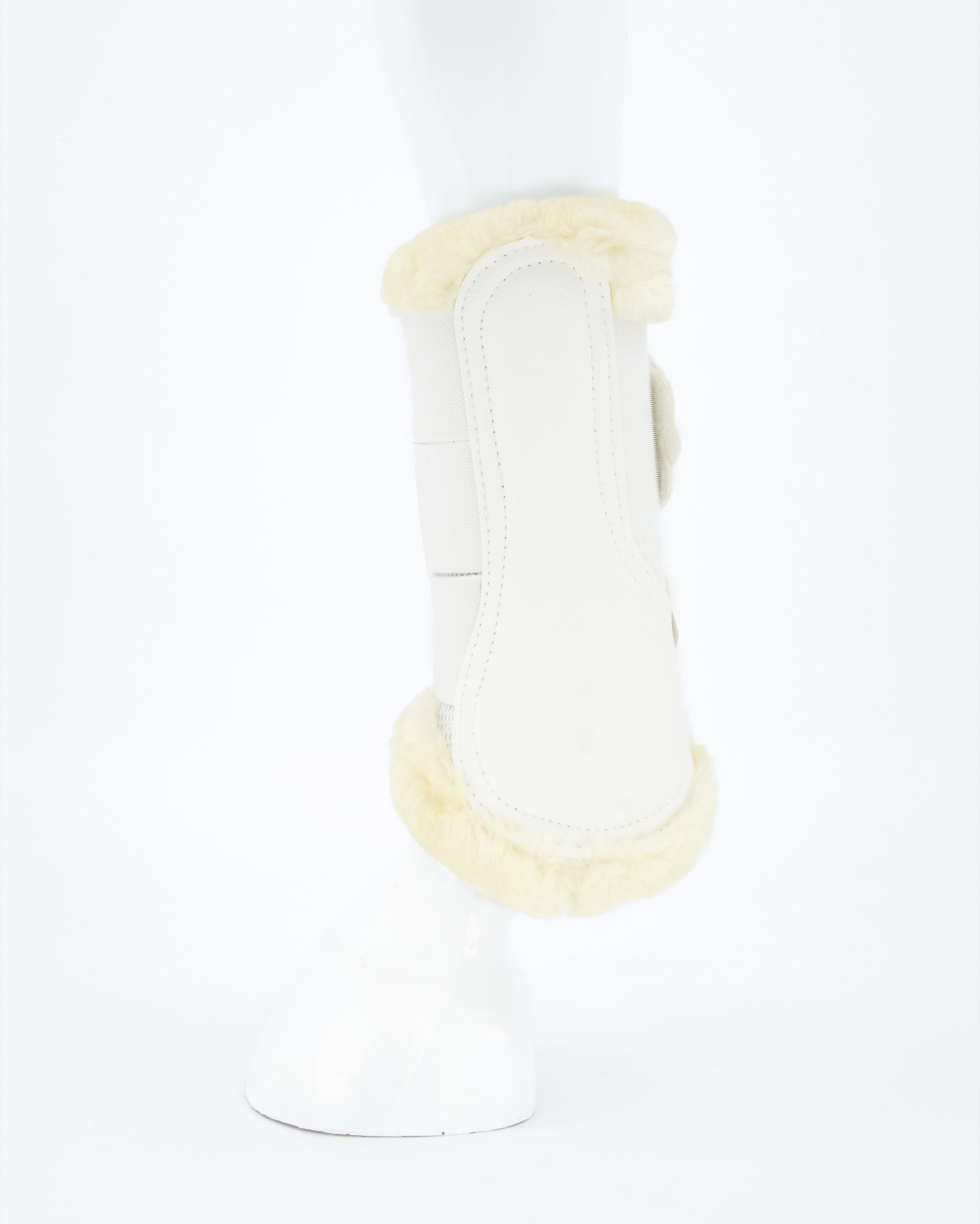 Gamaschen Brushing Fleece in weiß/natur