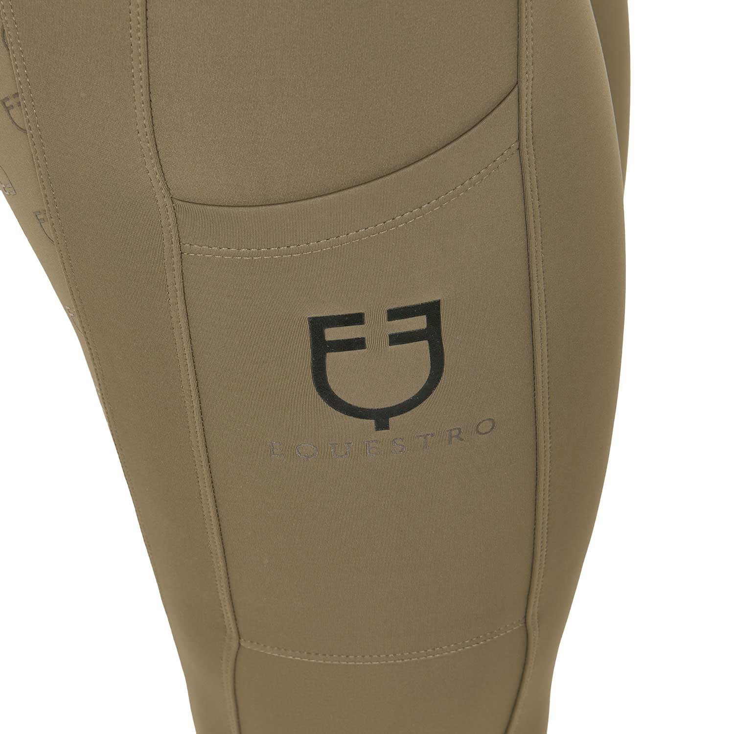 Damen-Leggings mit hohem Bund und Gürtelschlaufen