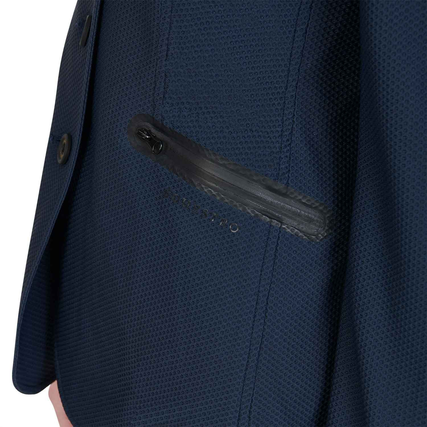 Turnierjacket für Damen mit vier Knöpfen aus perforiertem Stoff