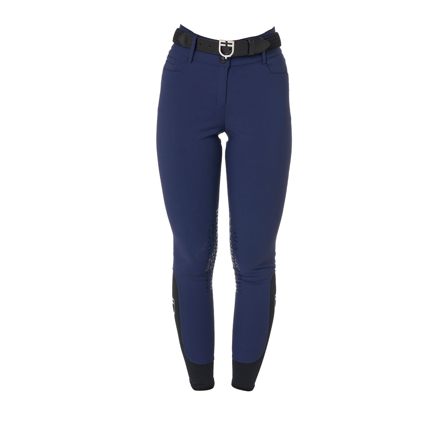 Damen-Reithose High-Waist mit Kniebesatz