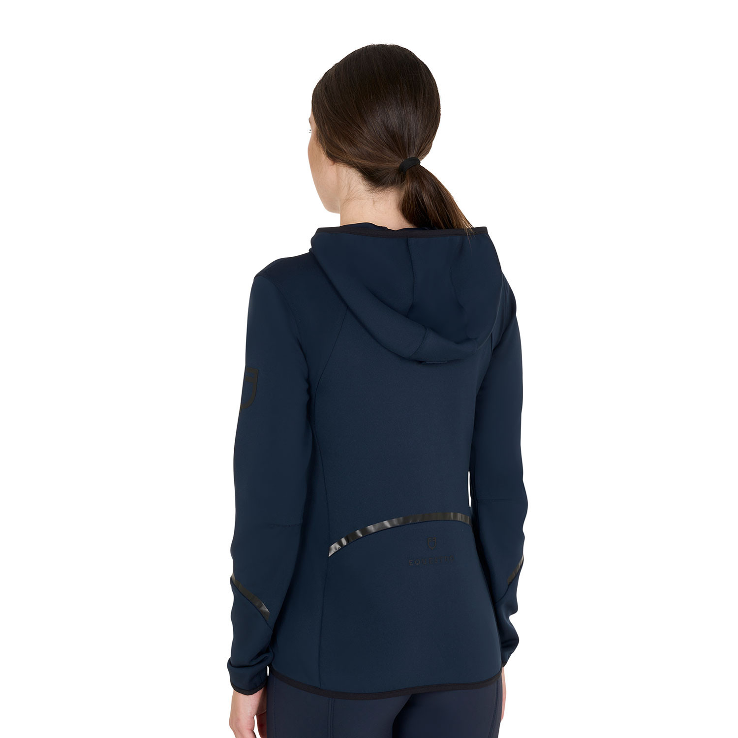 Technisches Damen-Jersey-Sweatshirt mit Reißverschluss