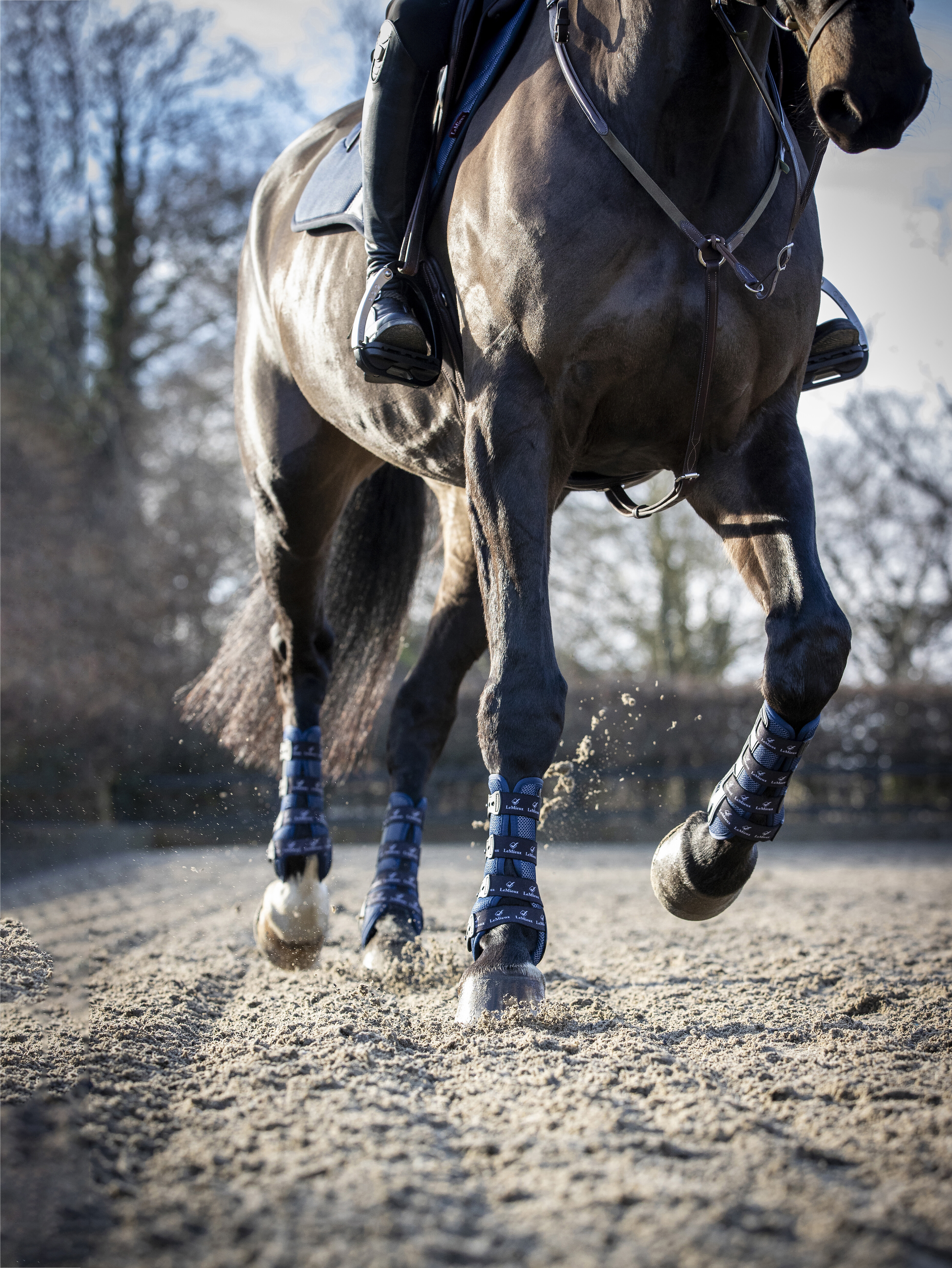 Gaiters LMX Ultramesh Snug Boots front in Navy