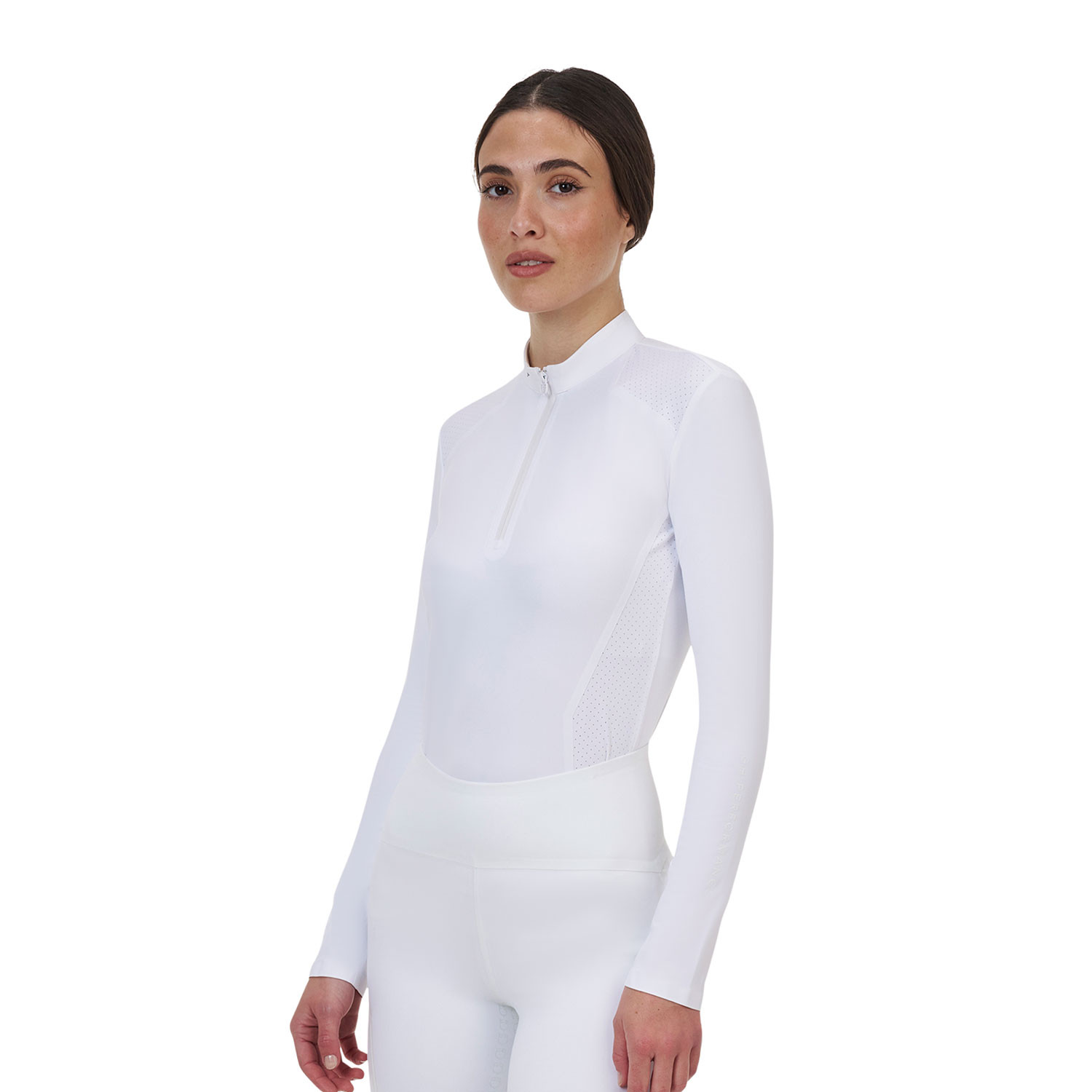 Ridertechnology Turnier-Polo-Shirt Langarm mit Reißverschluss