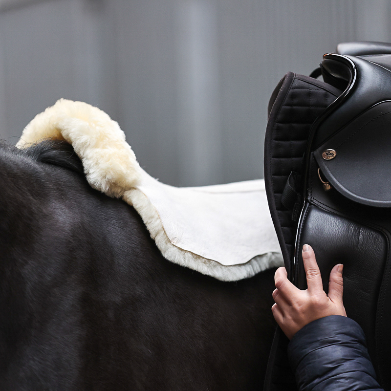 Pure" lambskin saddle pad