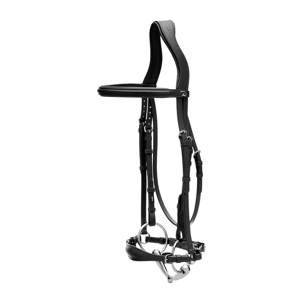 Bridle with adjustable Hanoverian noseband NE