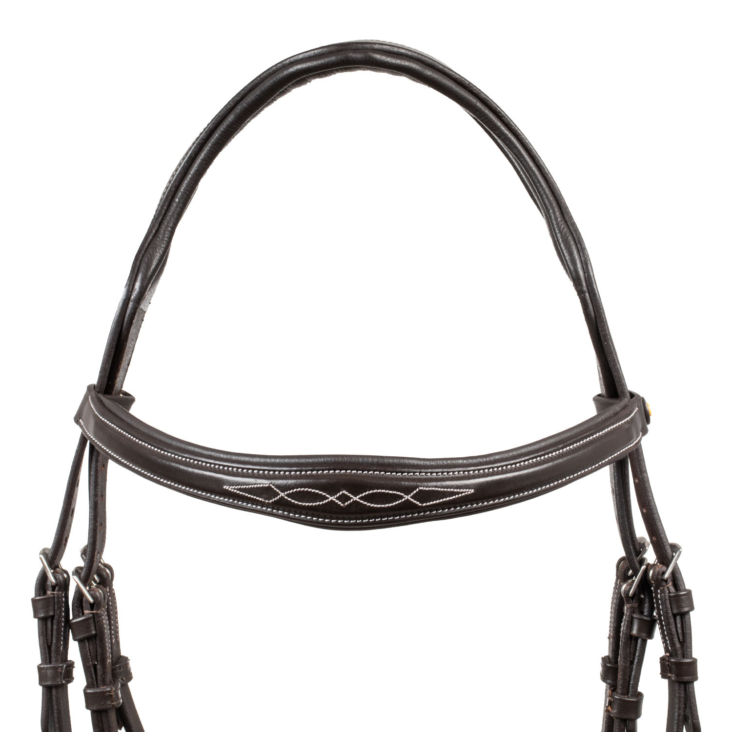 Trense aus weichem, gestepptem Leder
