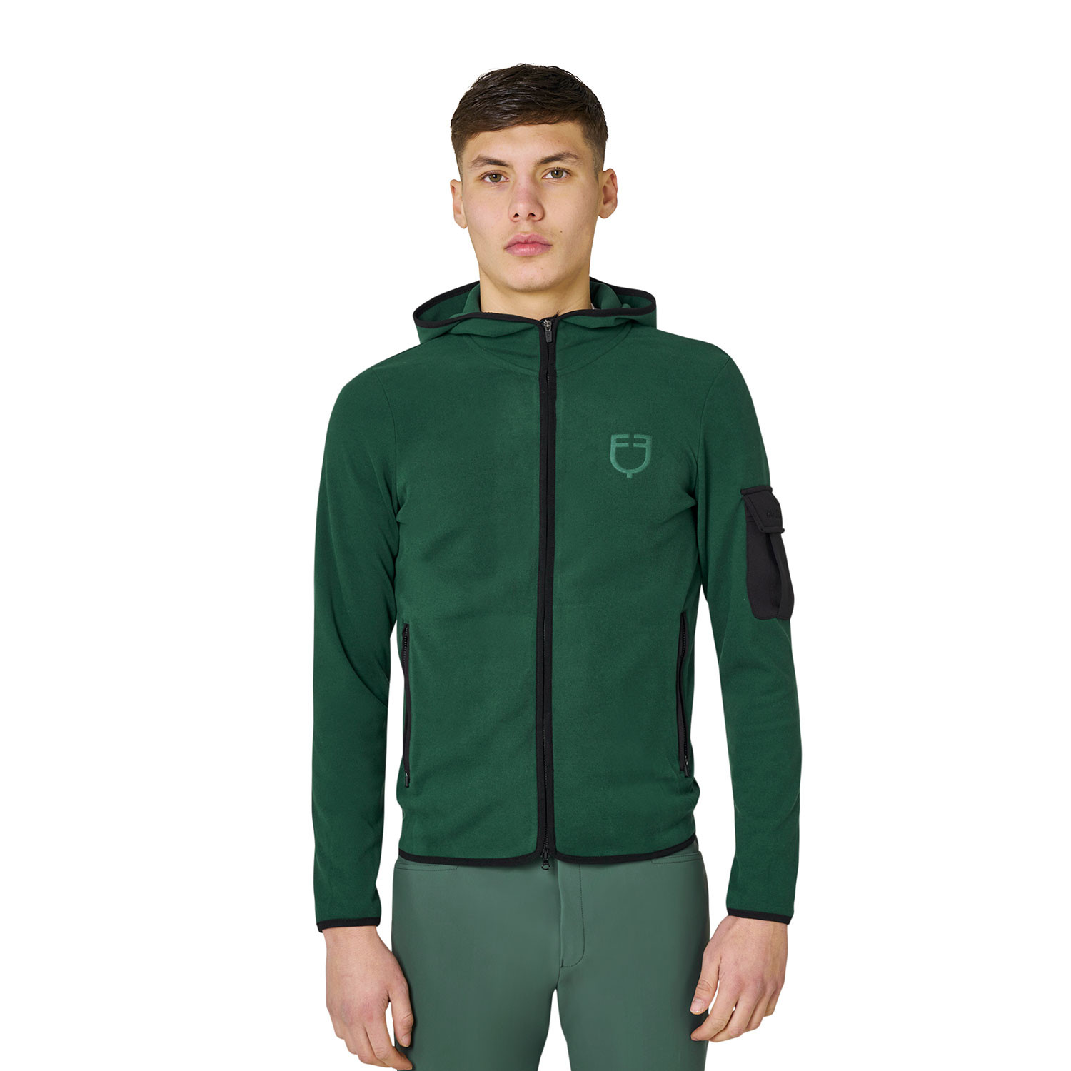 Herren-Fleece-Hoodie mit Reißverschluss