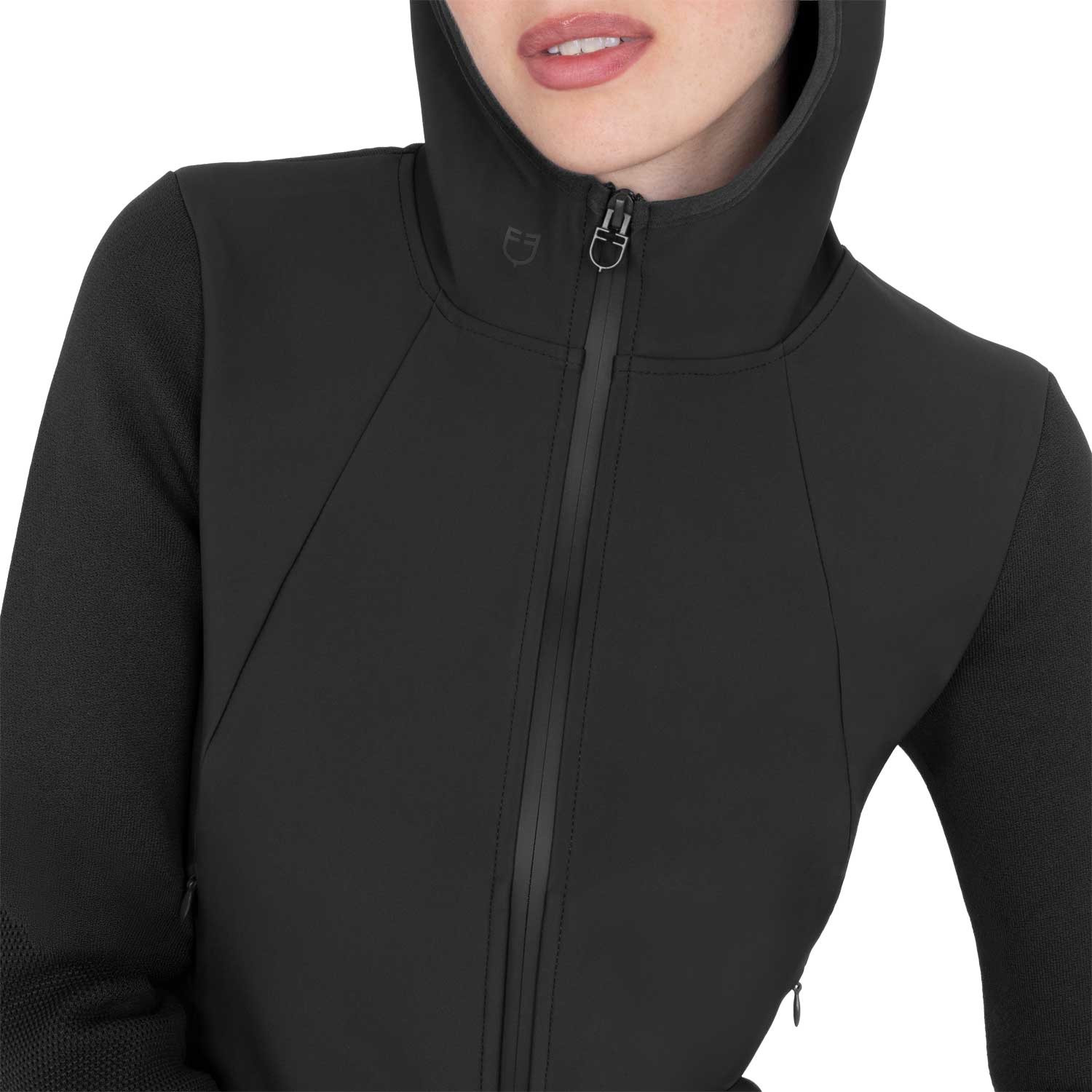 Technisches Kapuzensweatshirt für Damen mit Micro-Mesh-Einsätzen