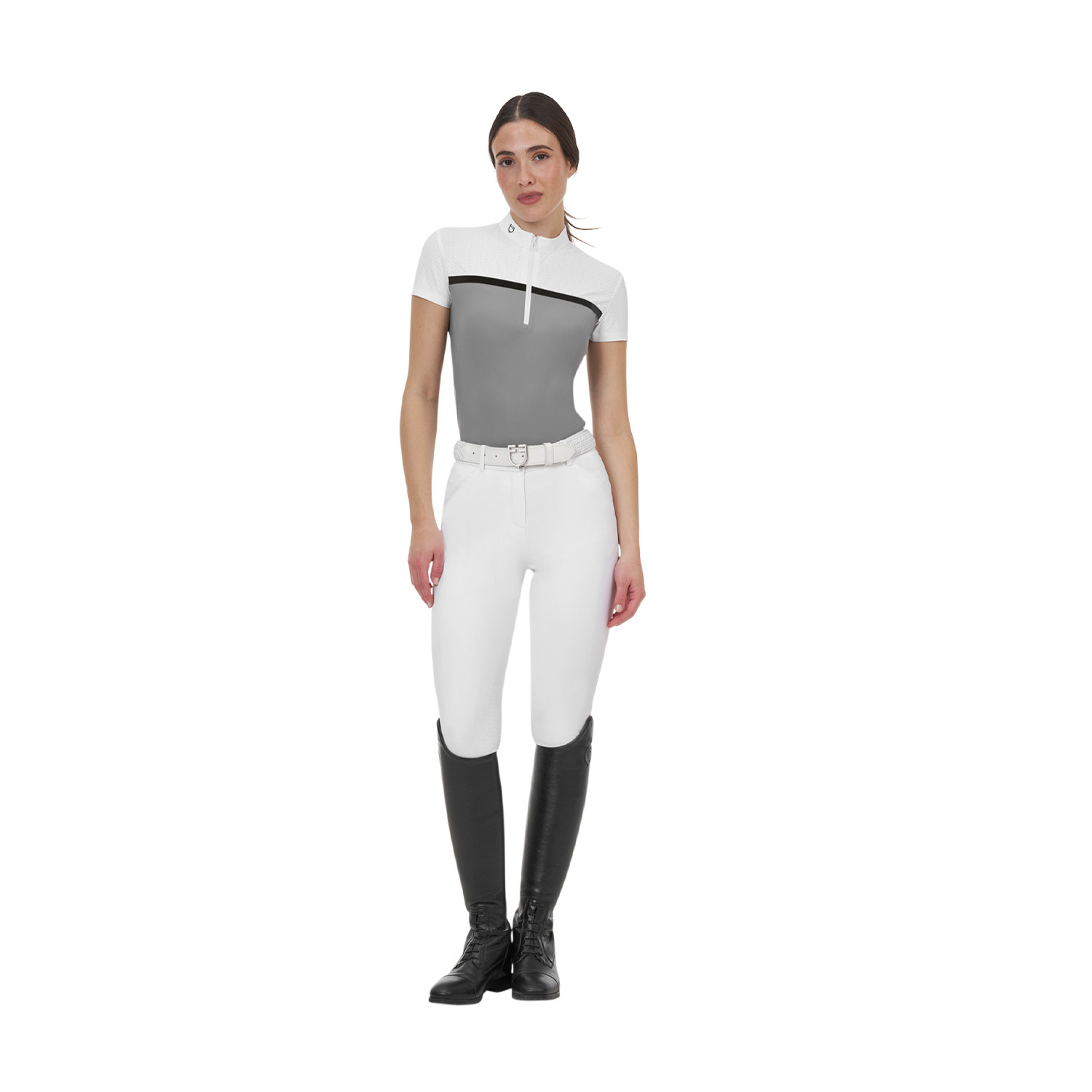 Ridertechnology Turnier-Polo-Shirt aus perforiertem Material