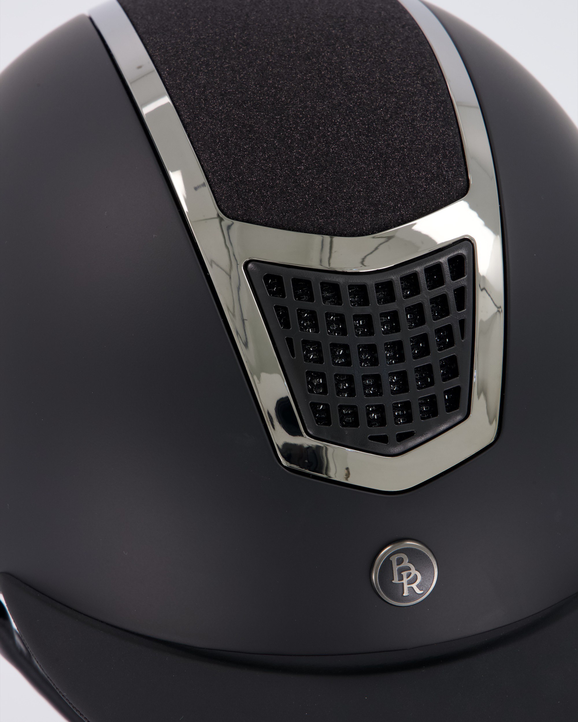 Riding helmet Lambda Glitter in black/gunmetal