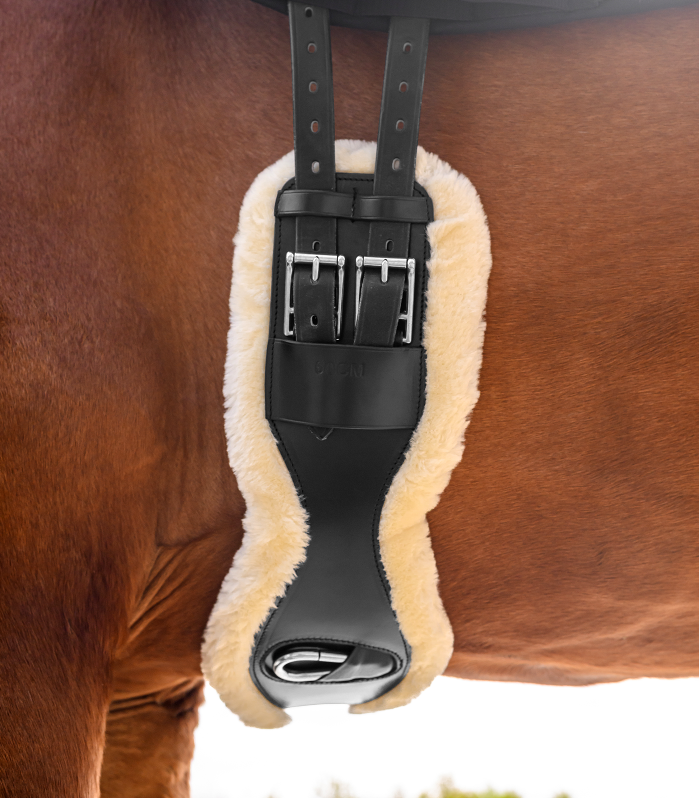 Sangle courte en cuir avec ECO Wool