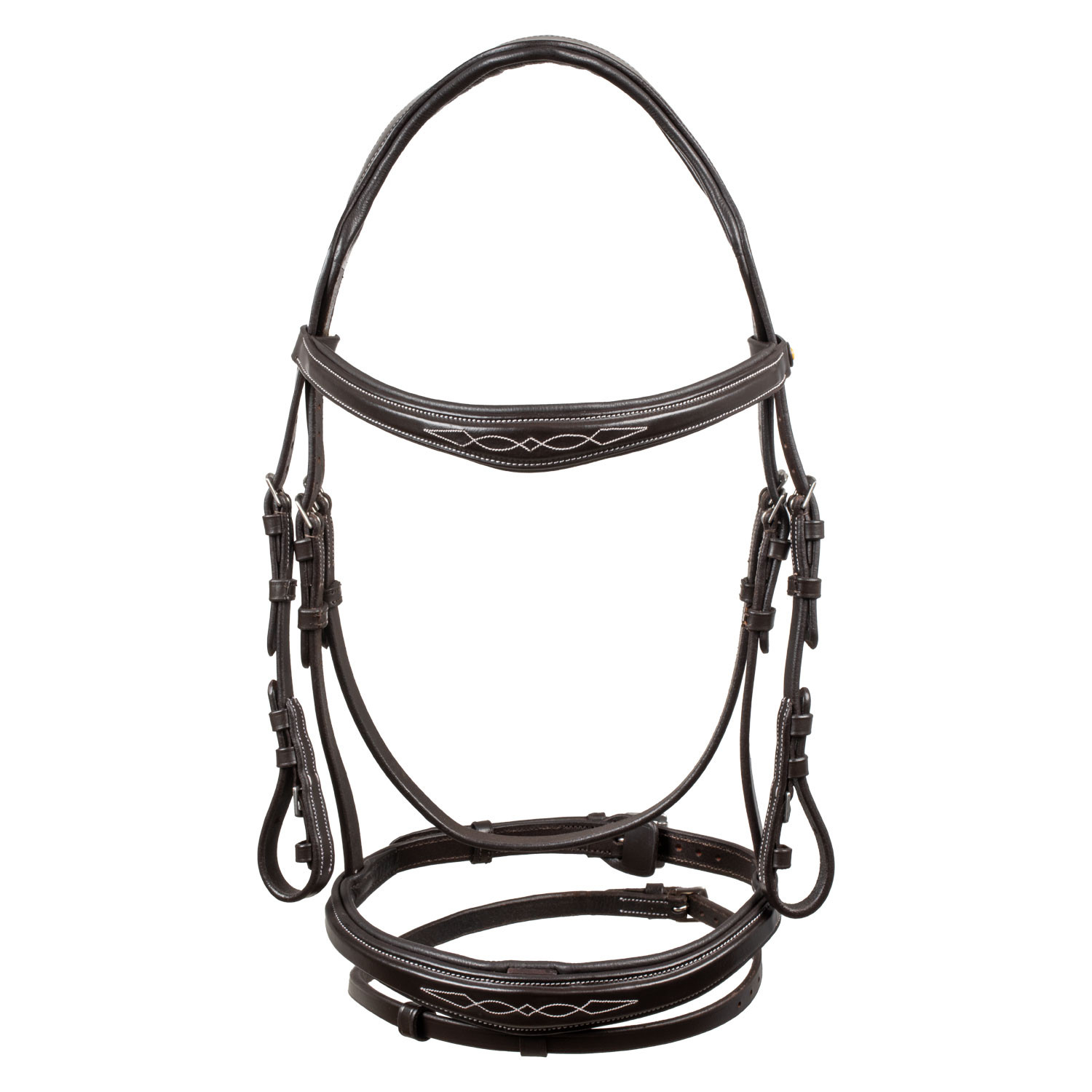 Trense aus weichem, gestepptem Leder