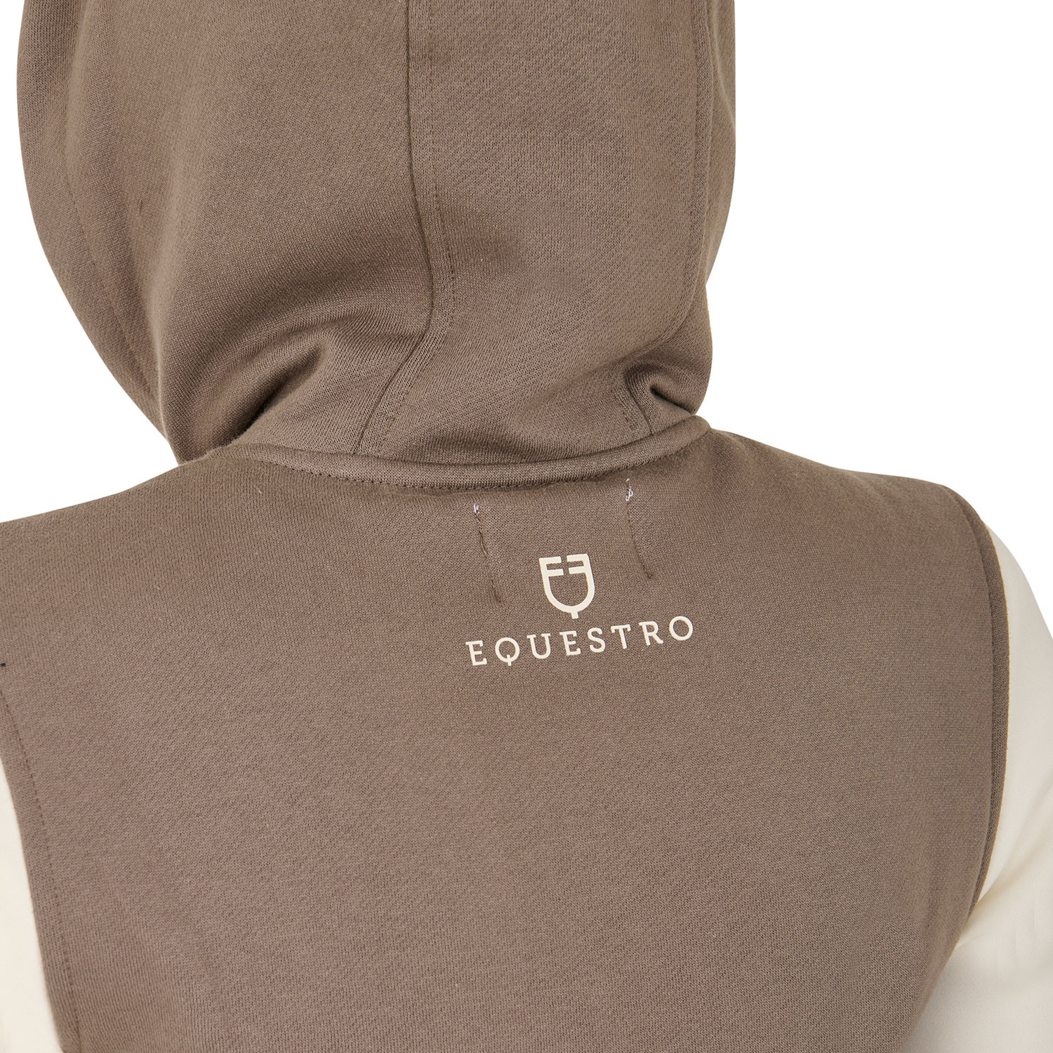 Damen-EQ-Hoodie zweifarbig mit Frontreißverschluss
