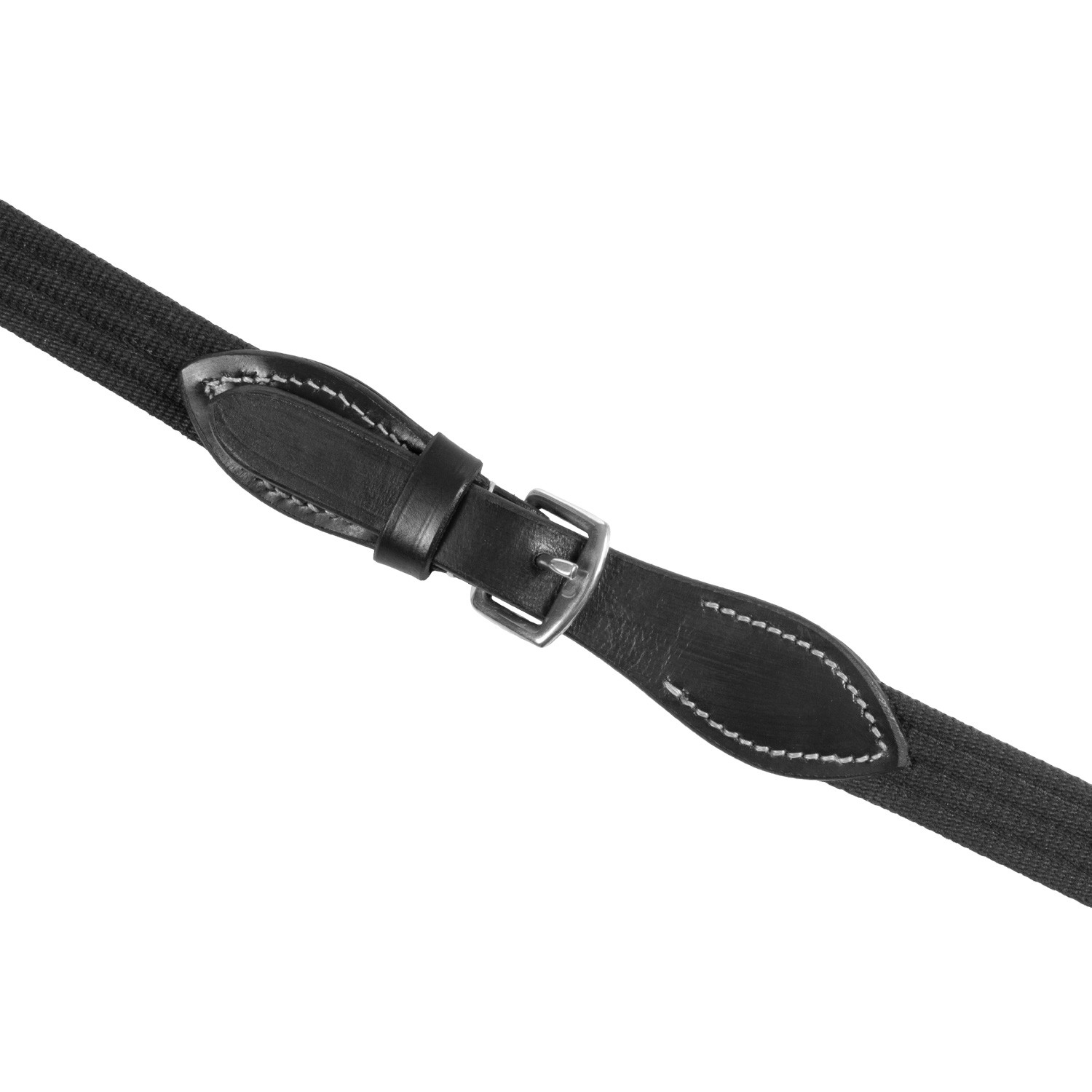 Lederzügel mit Gurtband