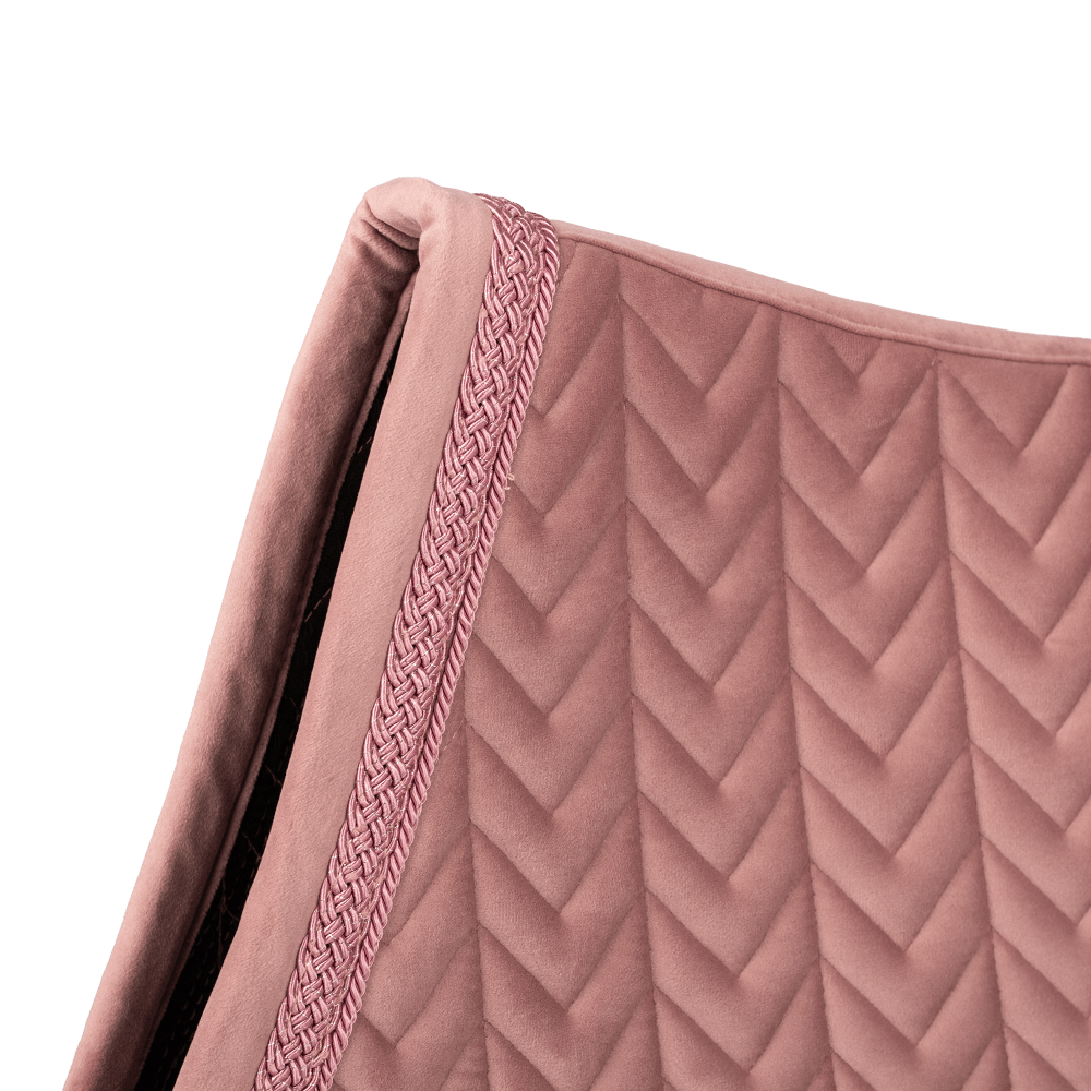 Tapis de selle Velvet Fishbone cordon paillettes tressé
