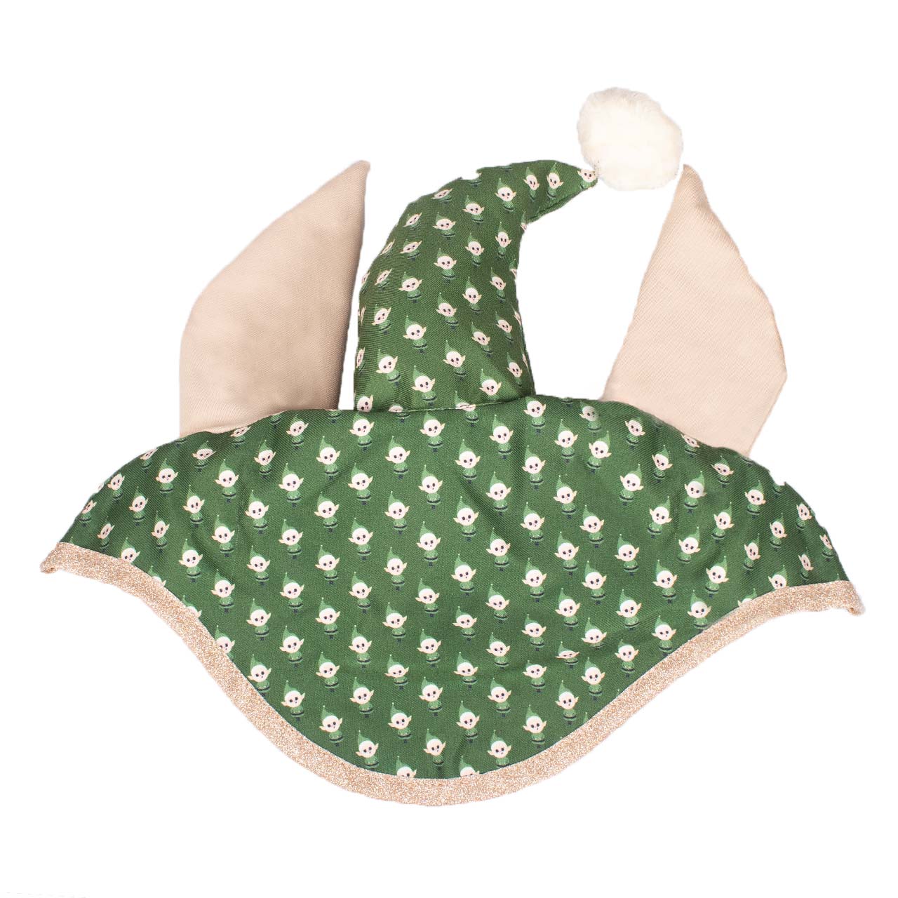Christmas print fly ears