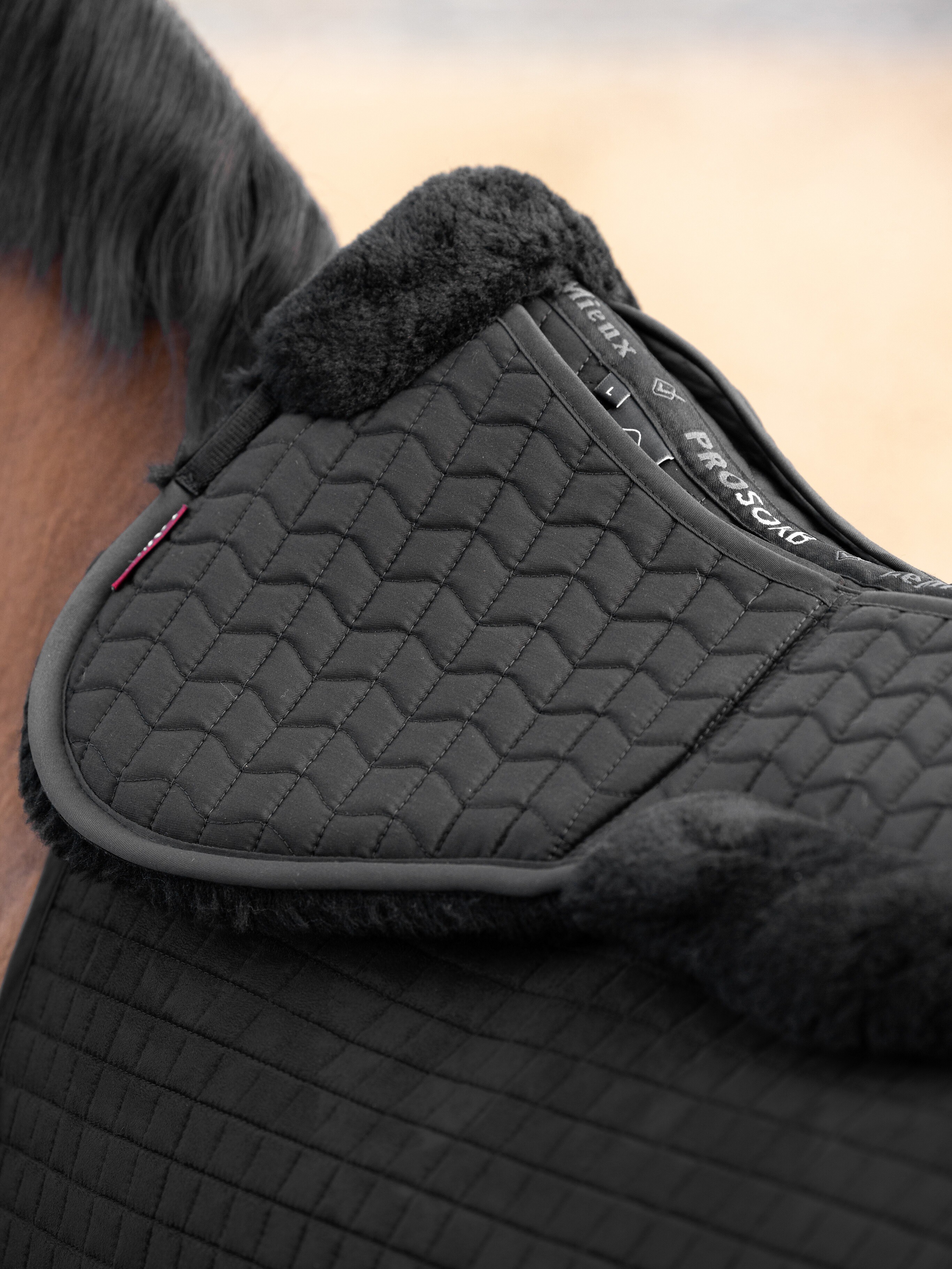 Merino+ Prosorb zadelpad met 2 inlegzakken
