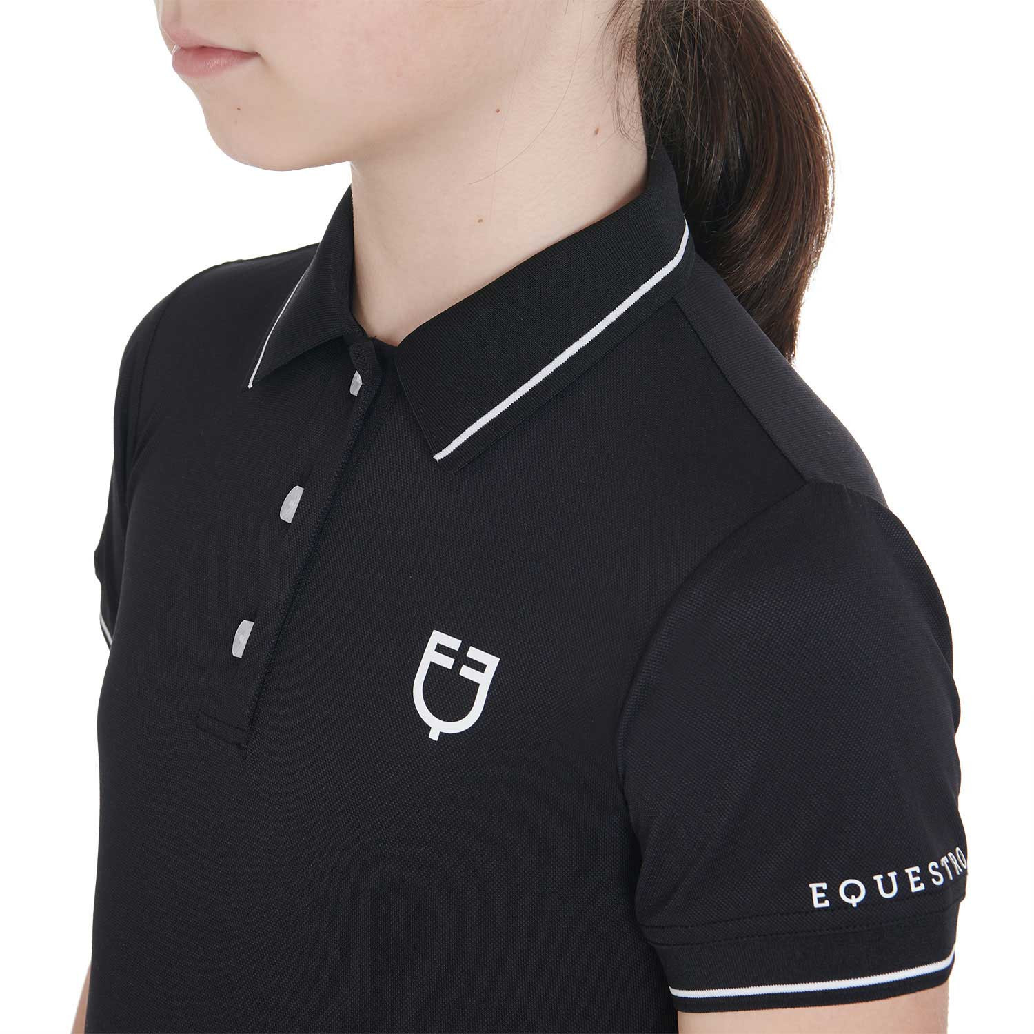 Kinder-Polo Slim Fit aus antibakteriellem Funktionsmaterial