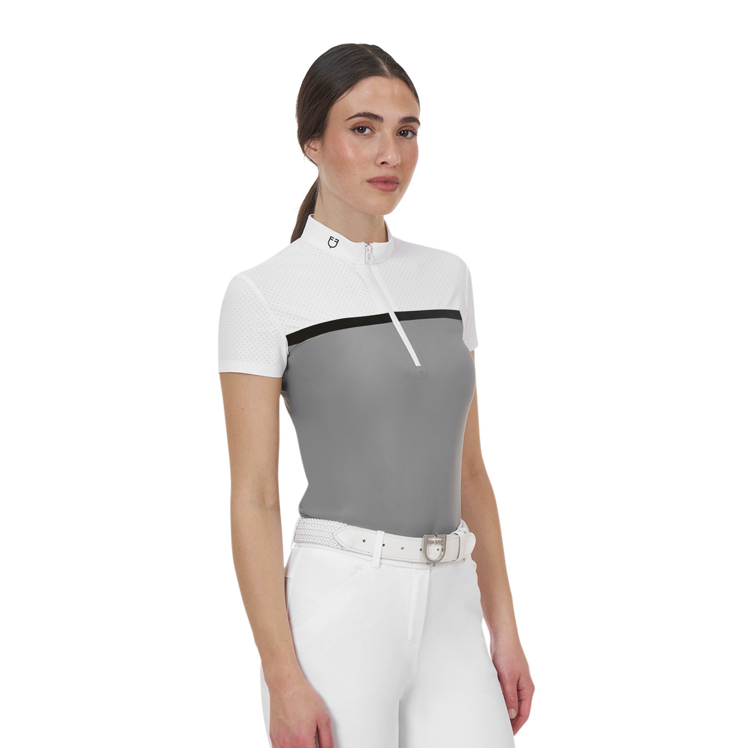 Ridertechnology Turnier-Polo-Shirt aus perforiertem Material