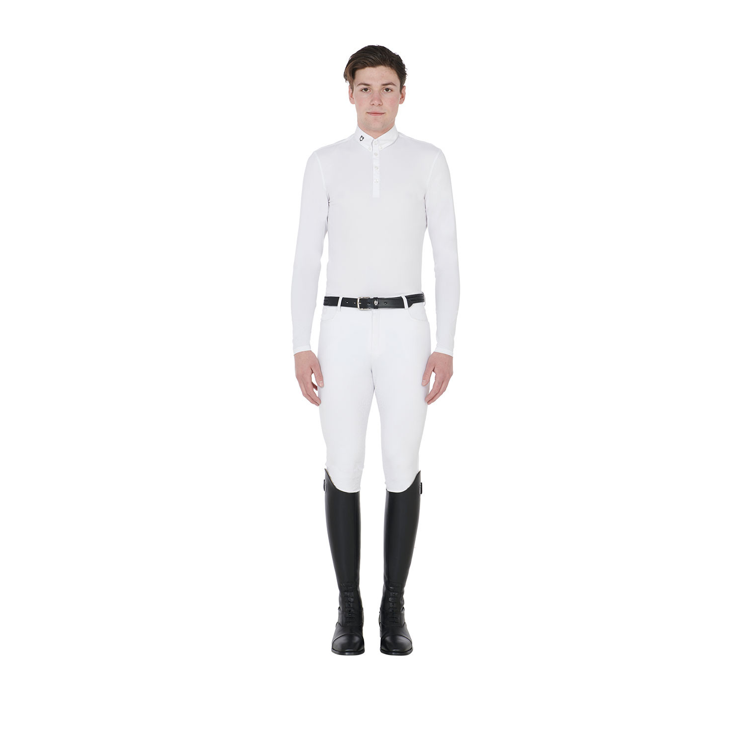 Langarm-Turnier-Poloshirt für Herren