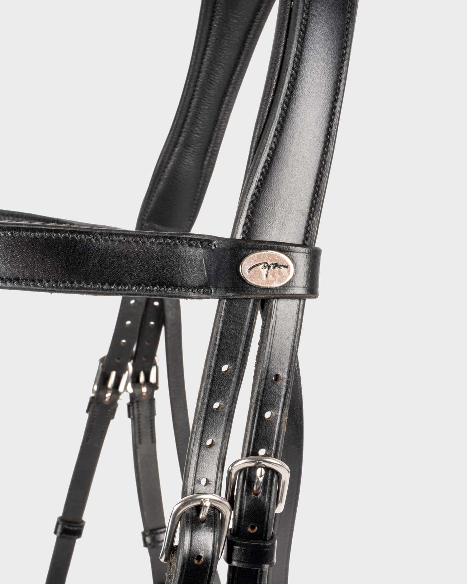 Snaffle bridle wide swedish-combined lacquer
