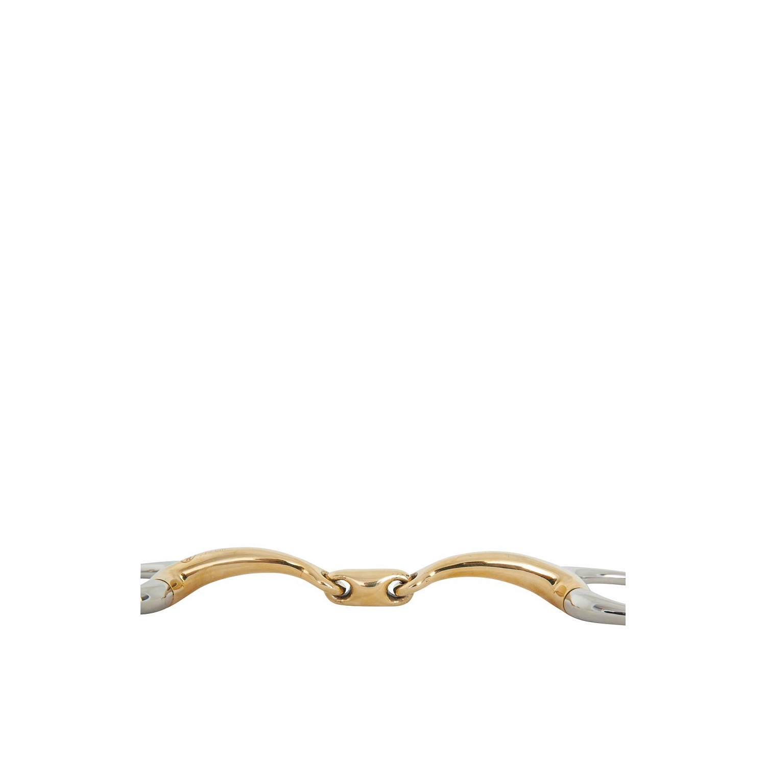 Unterlegtrense doppelt gebrochen Soft Contact 10 mm Ø 50 mm (Olivenkopftrense)